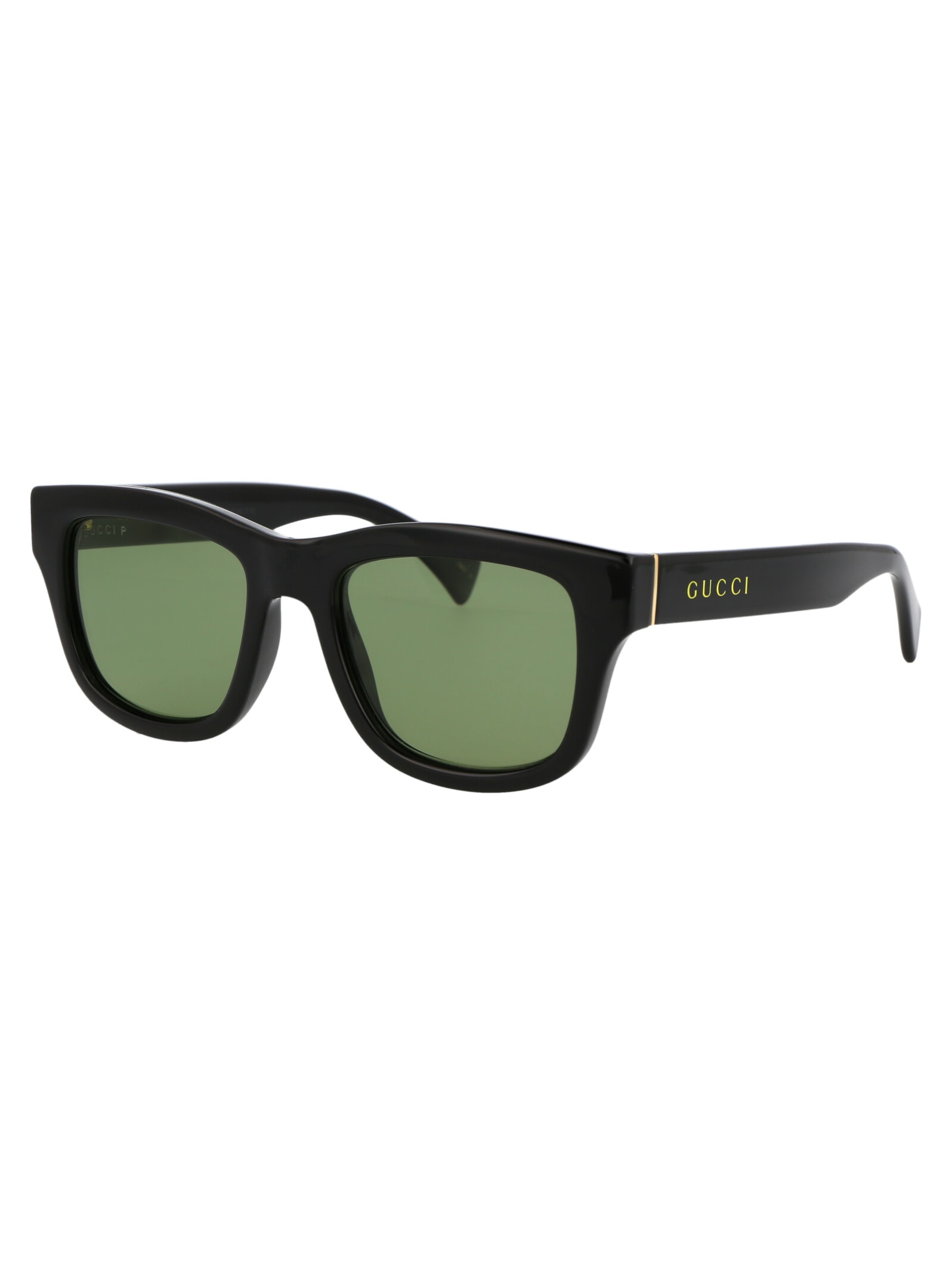 Shop Gucci Gg1135s Sunglasses In 001 Black Black Green