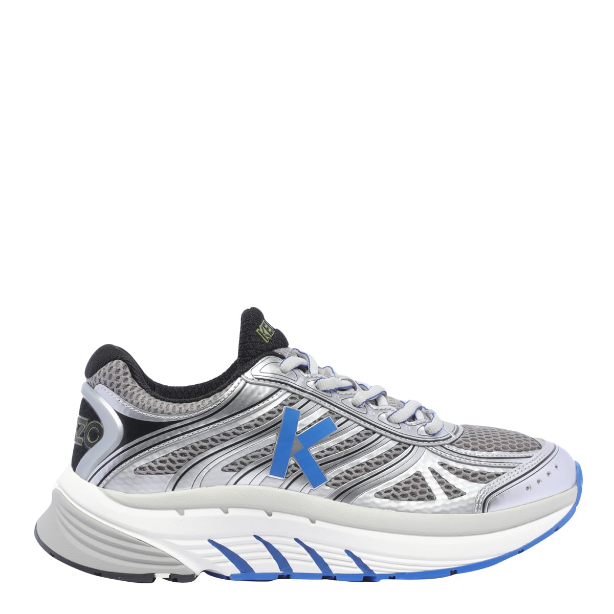 Kenzo Pace Lace-up Sneakers In Silver