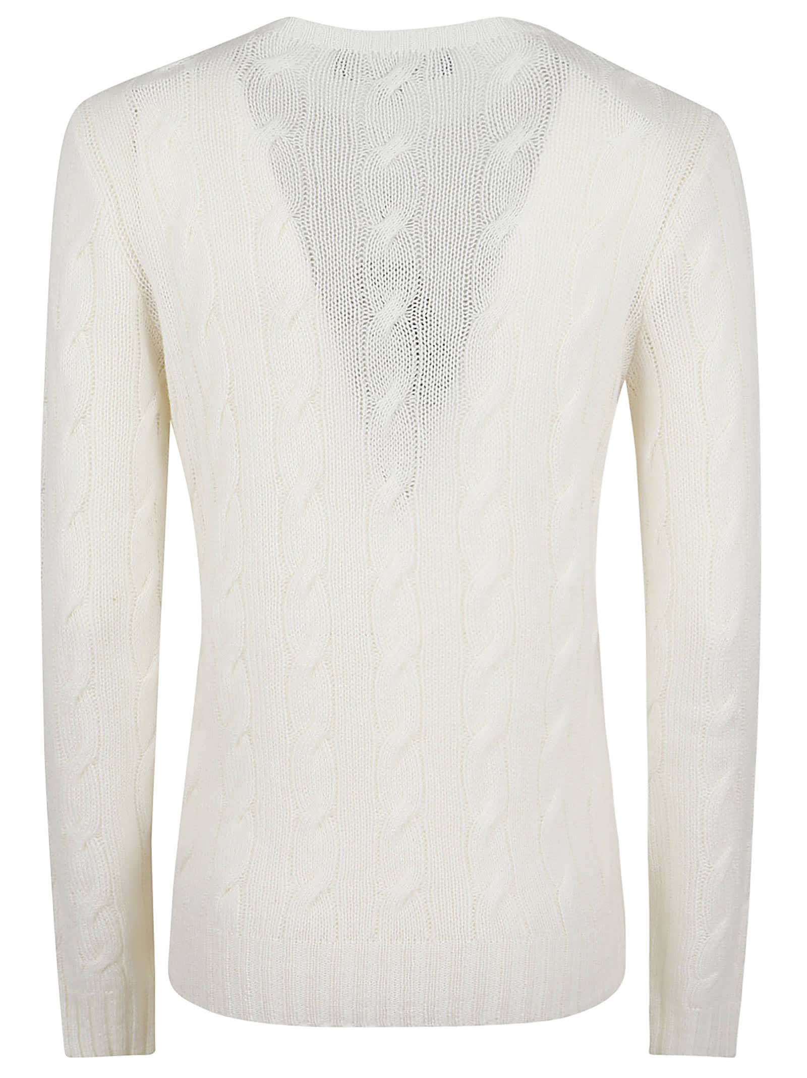 Shop Ralph Lauren Ls Cn-long Sleeve-sweater In Lux Cream