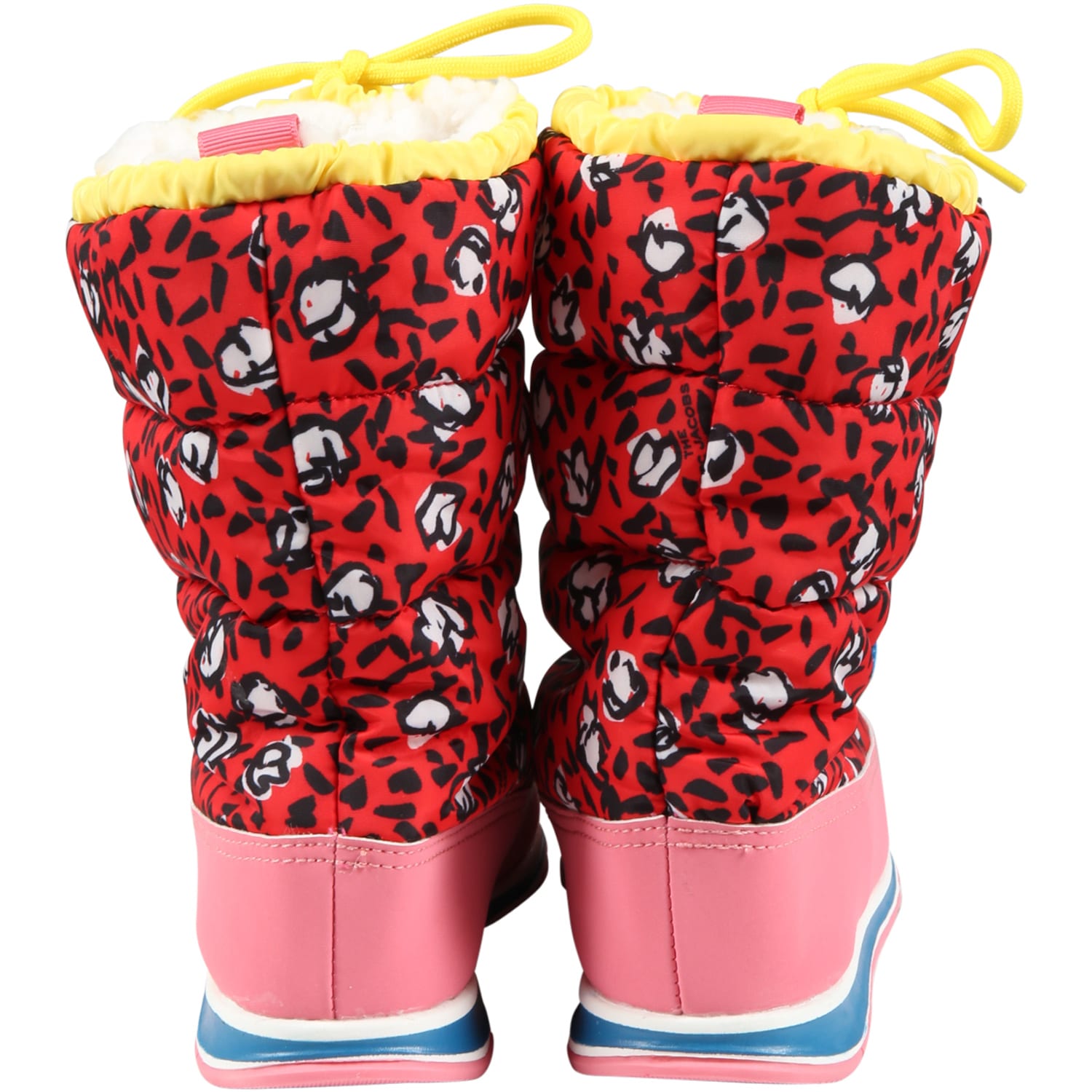 Shop Little Marc Jacobs Red Snow Boots For Girl
