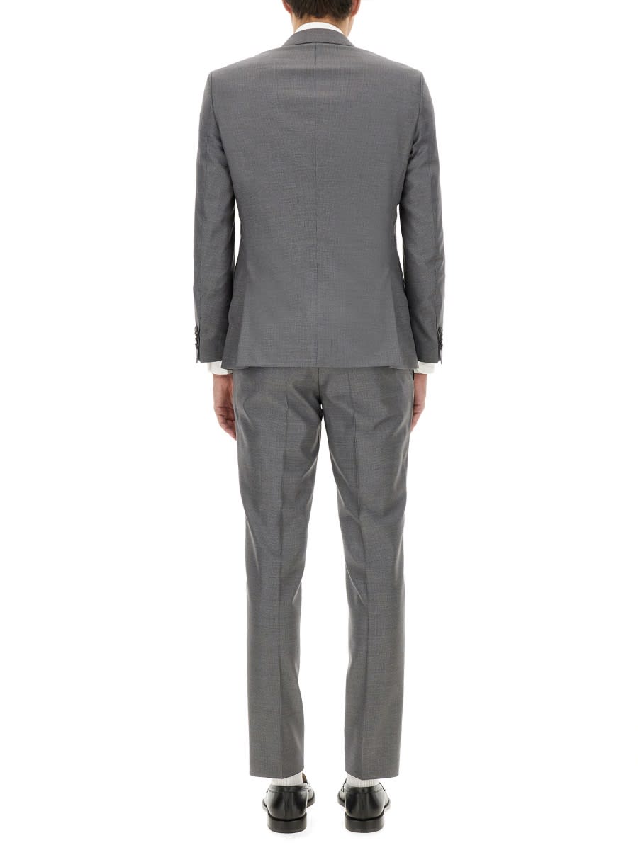 Hugo Boss Boss Single-breasted Dress In Grey