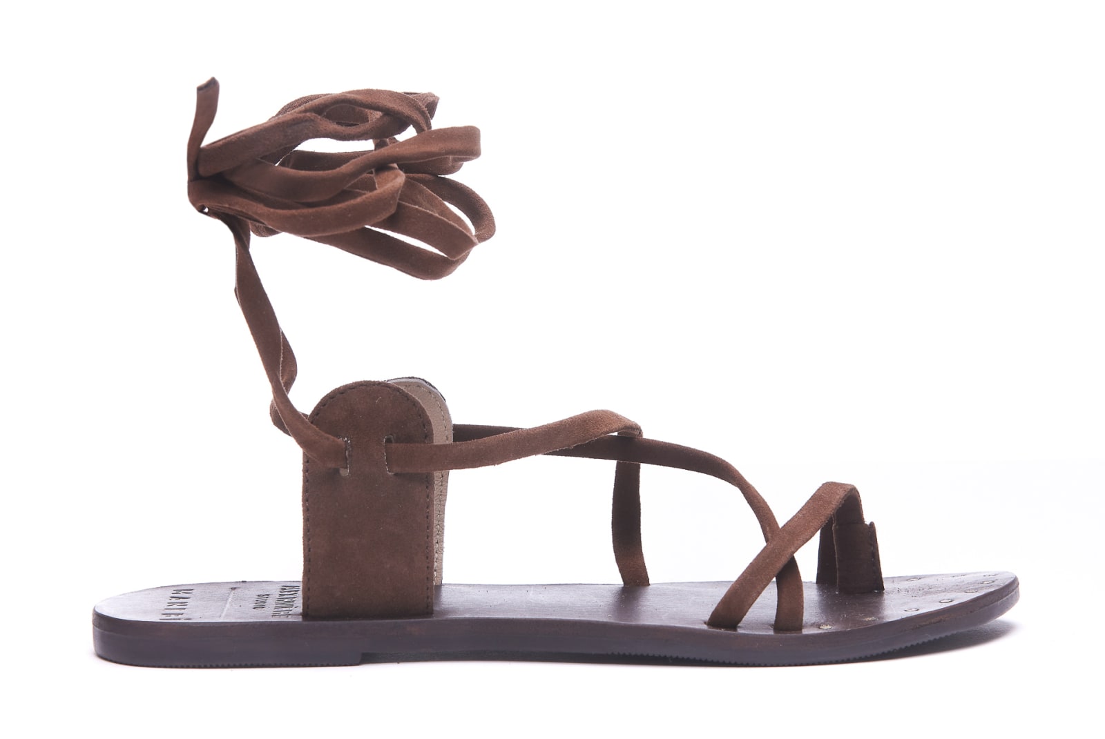 Manebi Tie- Up Leather Sandals