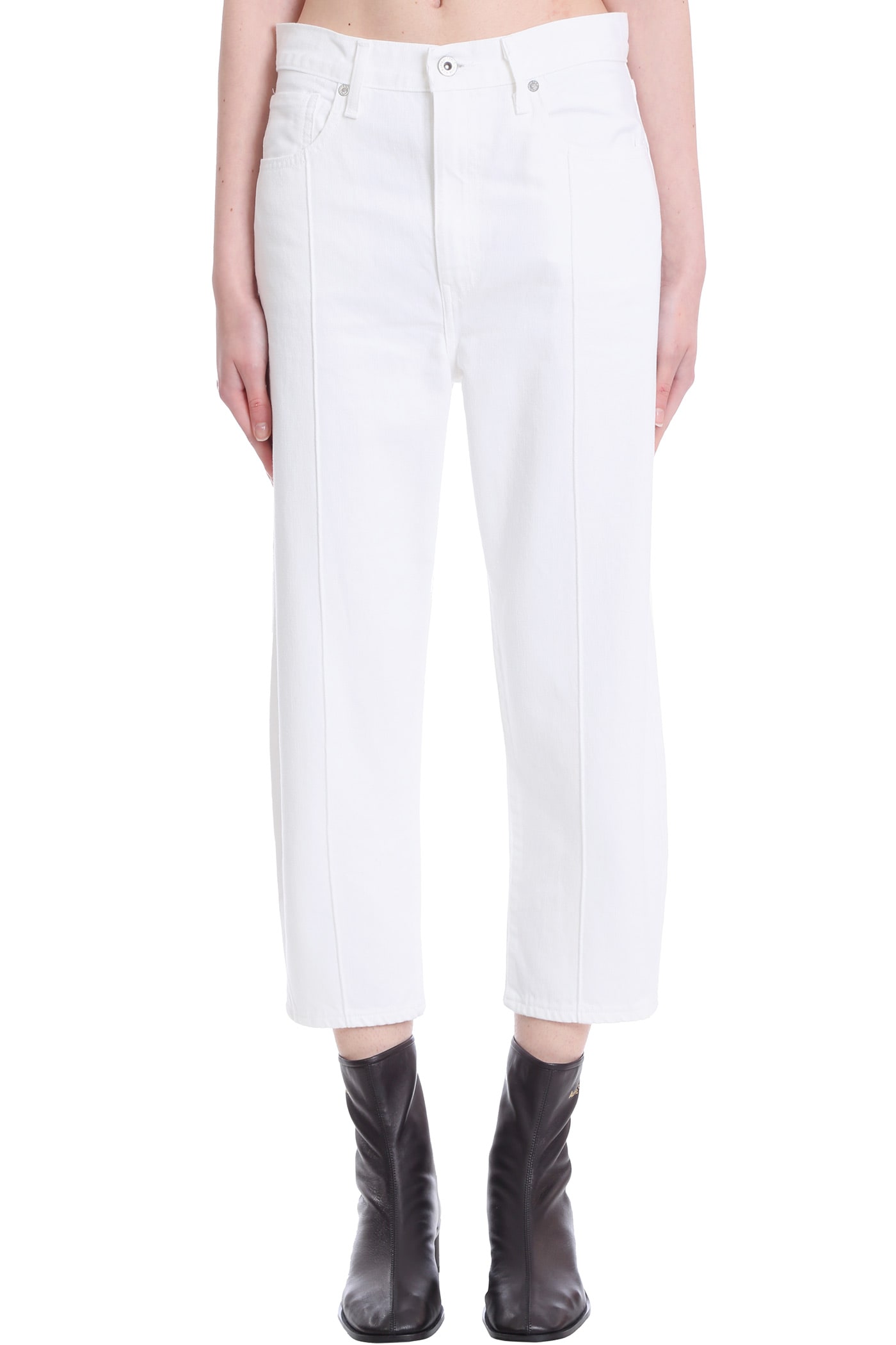 Levis Barrel Jeans In White Denim