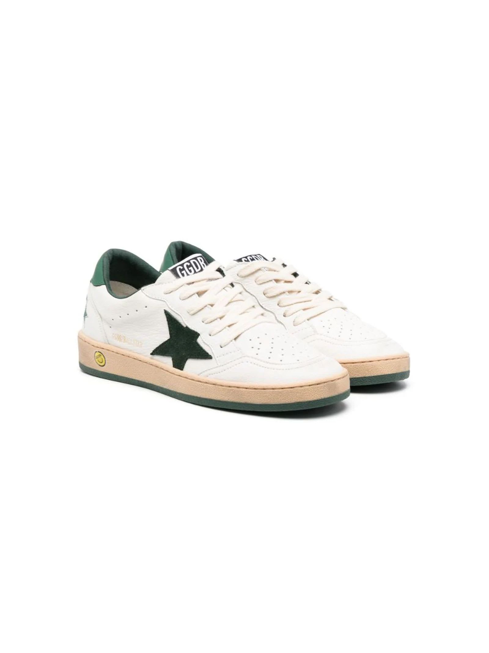 Golden Goose Off-white Calf Leather Sneakers