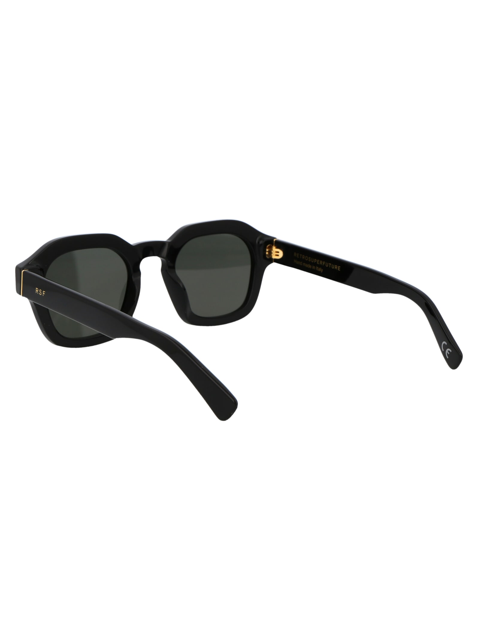 Shop Retrosuperfuture Saluto Sunglasses In Black