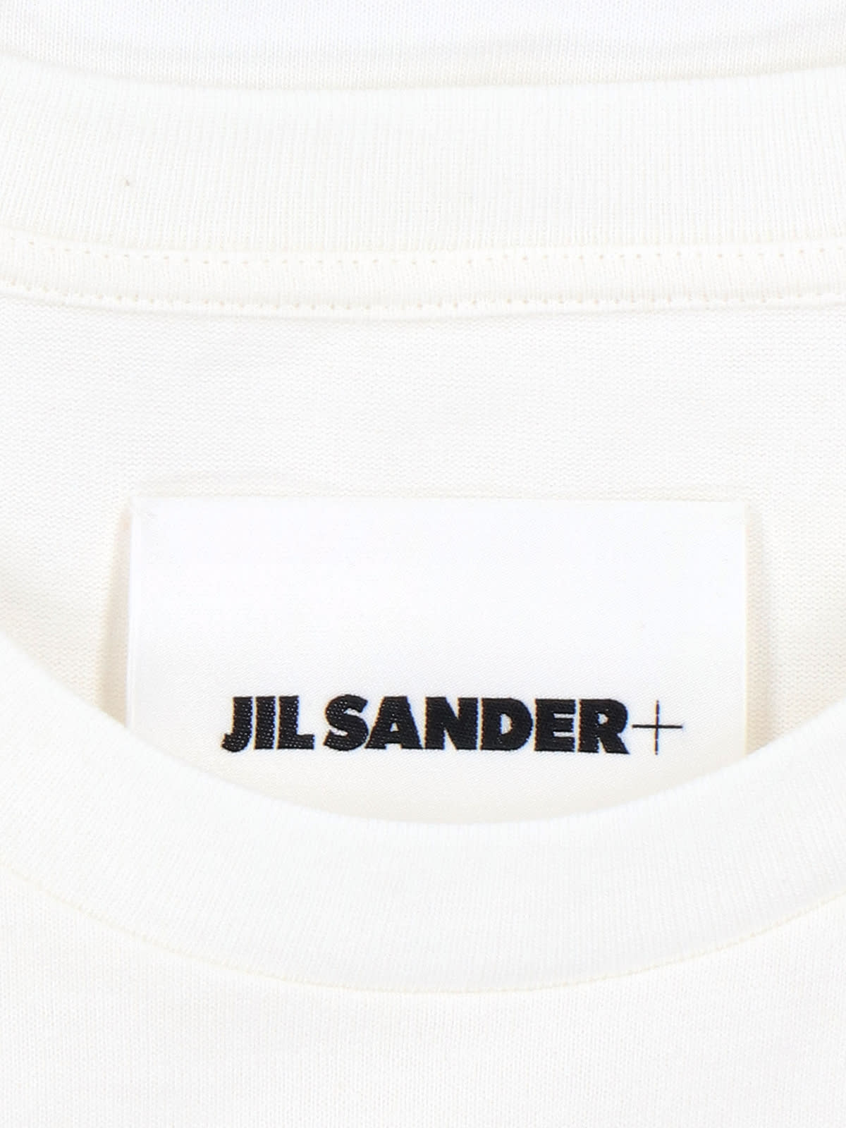 Shop Jil Sander Logo T-shirt In Yellow Cream