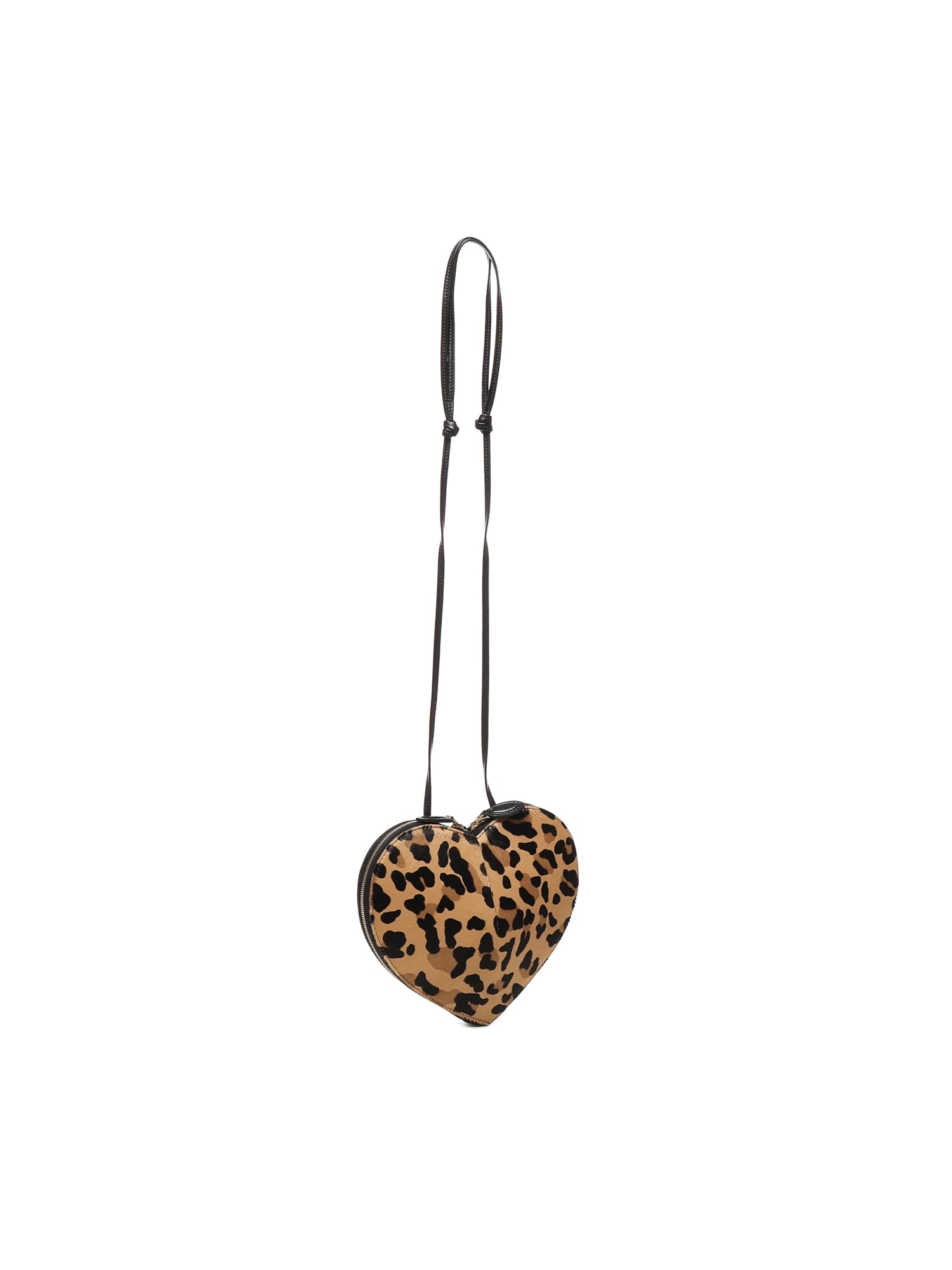 Alaïa Alaia Women Le Coeur Leopard Haircalf Shoulder Bag In Multi