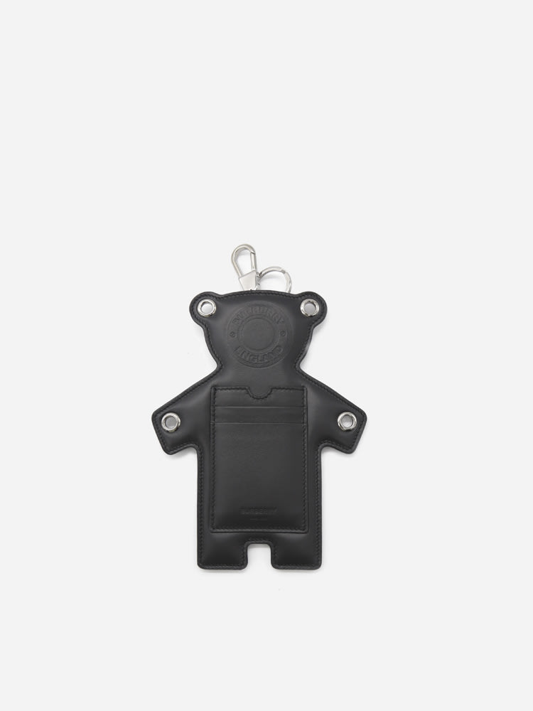 Burberry Thomas Bear Charm In Leather