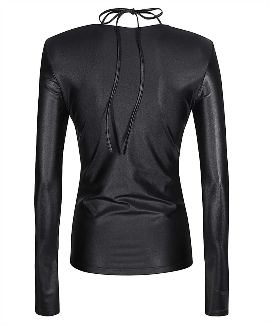 Versace Jeans Couture Black V-emblem Long Sleeve T-shirt In Black