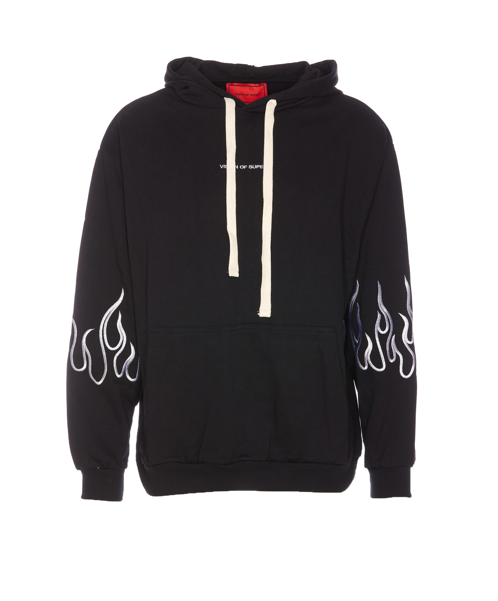 White Flames Logo Hoodie