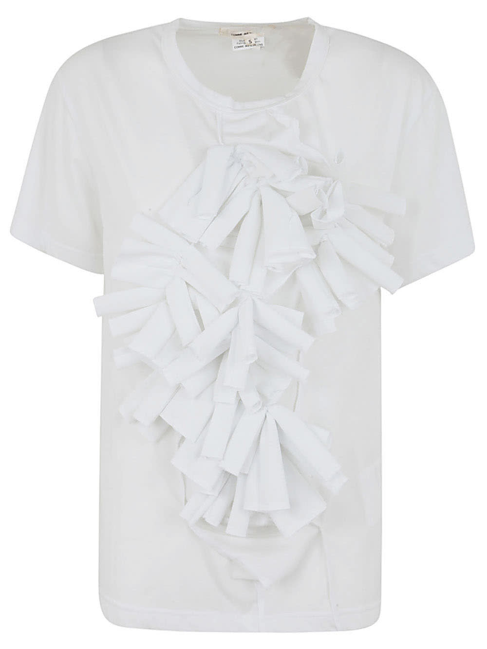Shop Comme Des Garçons Ladies` T-shirt In White