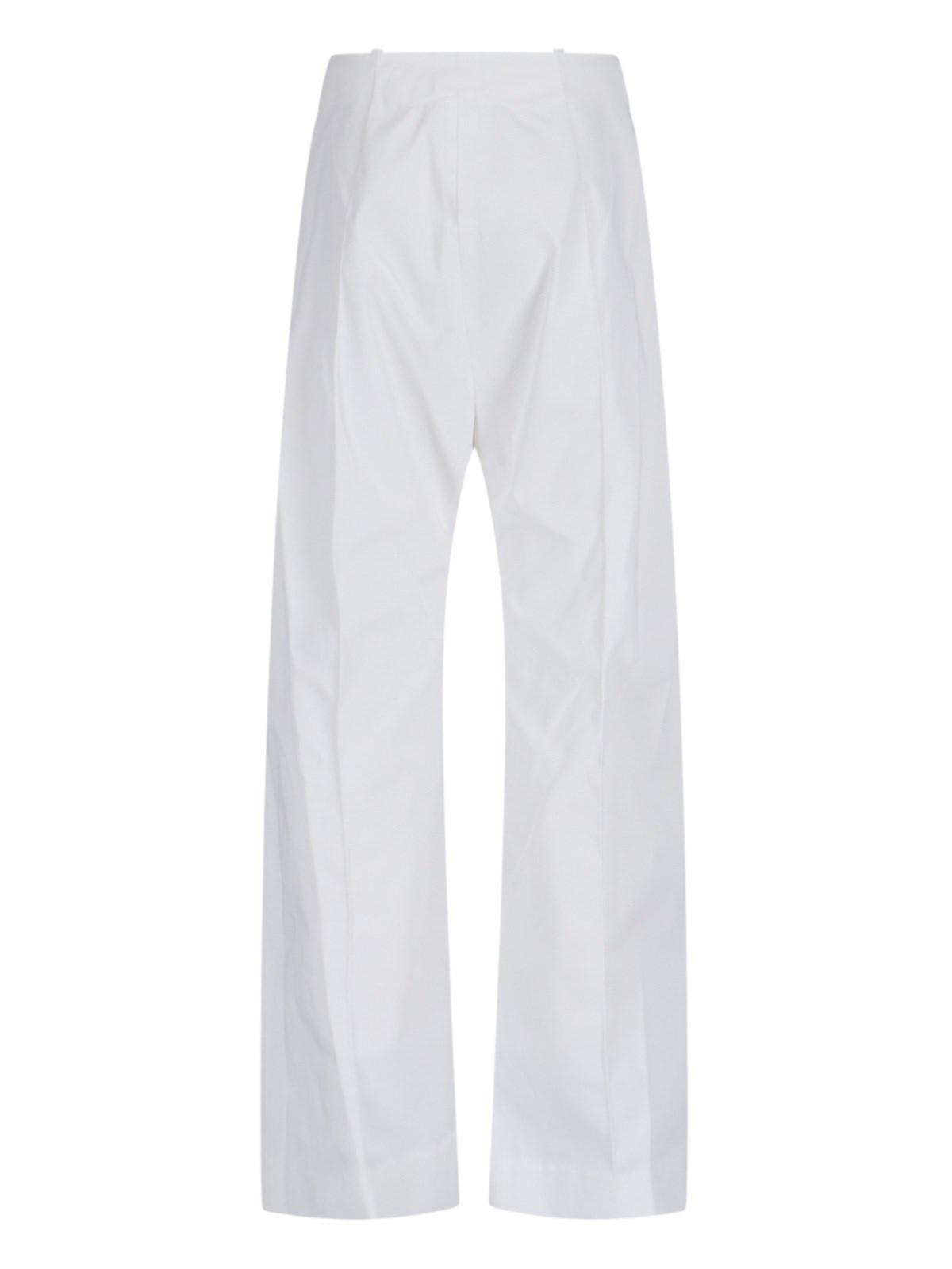 Shop Patou Straight Pants In White