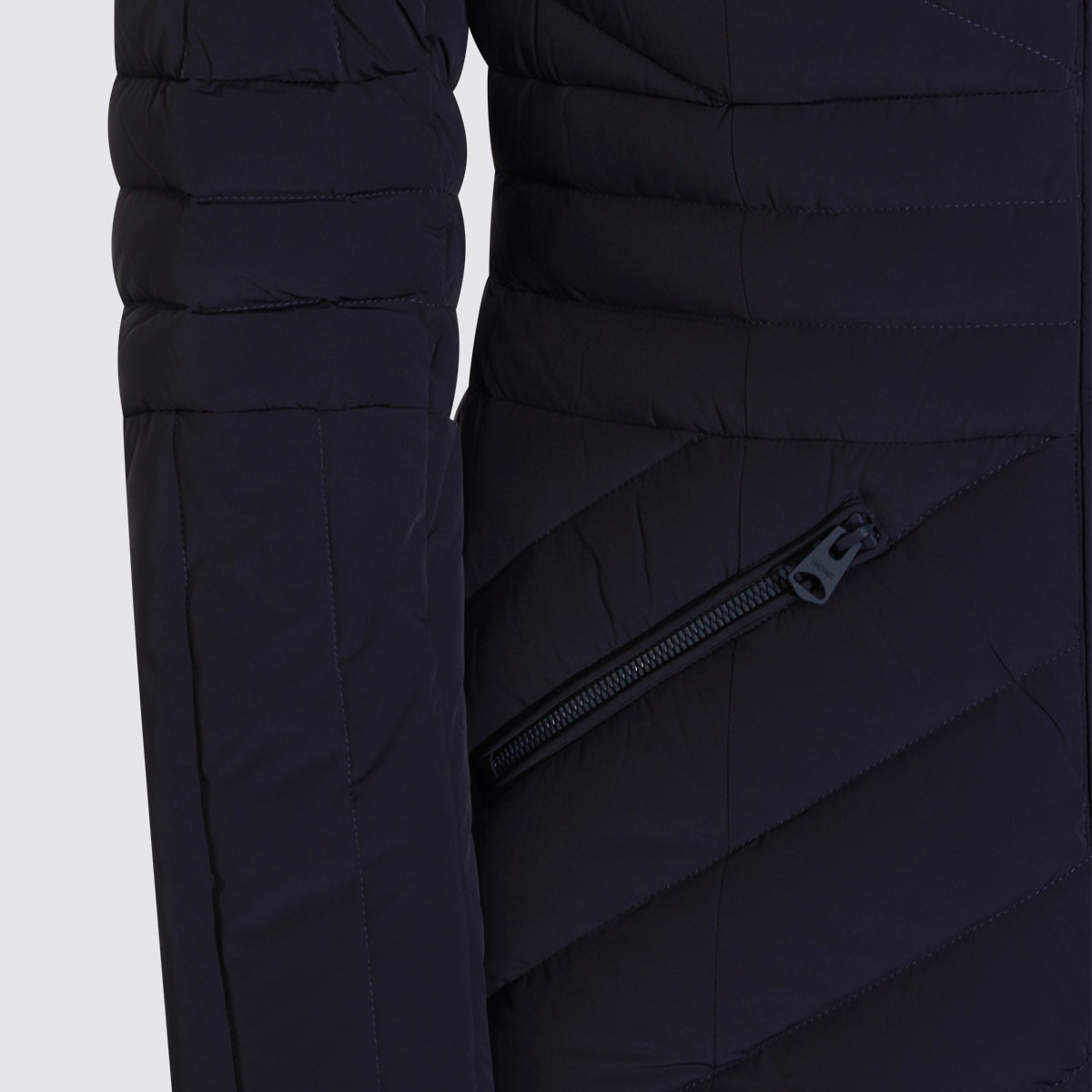Mackage Dark Blue Down Jacket In Black
