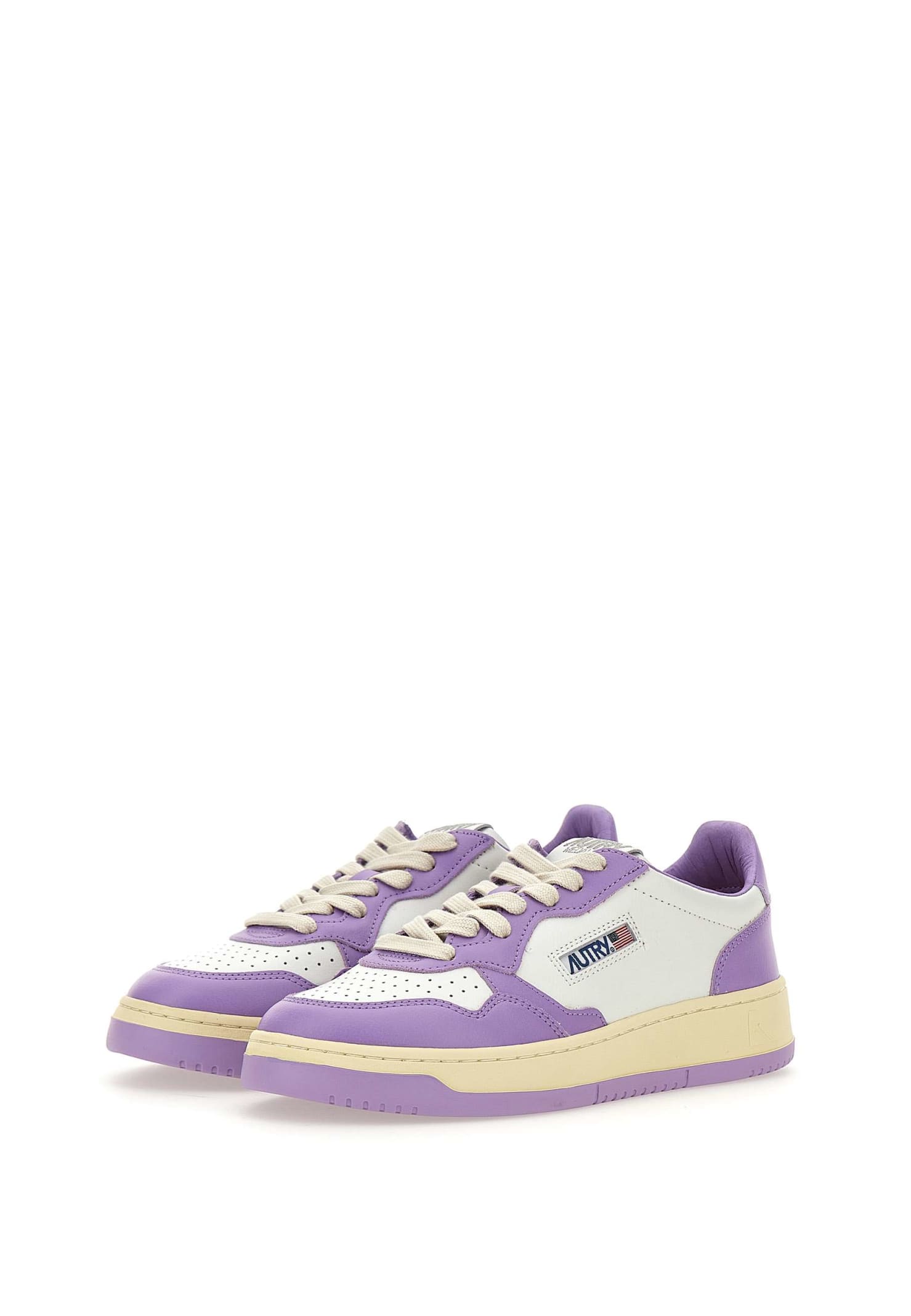 Shop Autry Aulwwb43 Sneakers In White/lilac