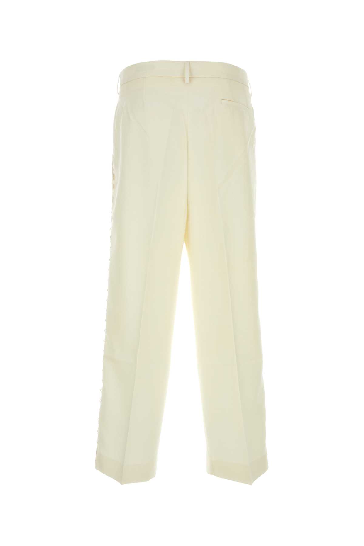 Shop Bode Ivory Wool Pant