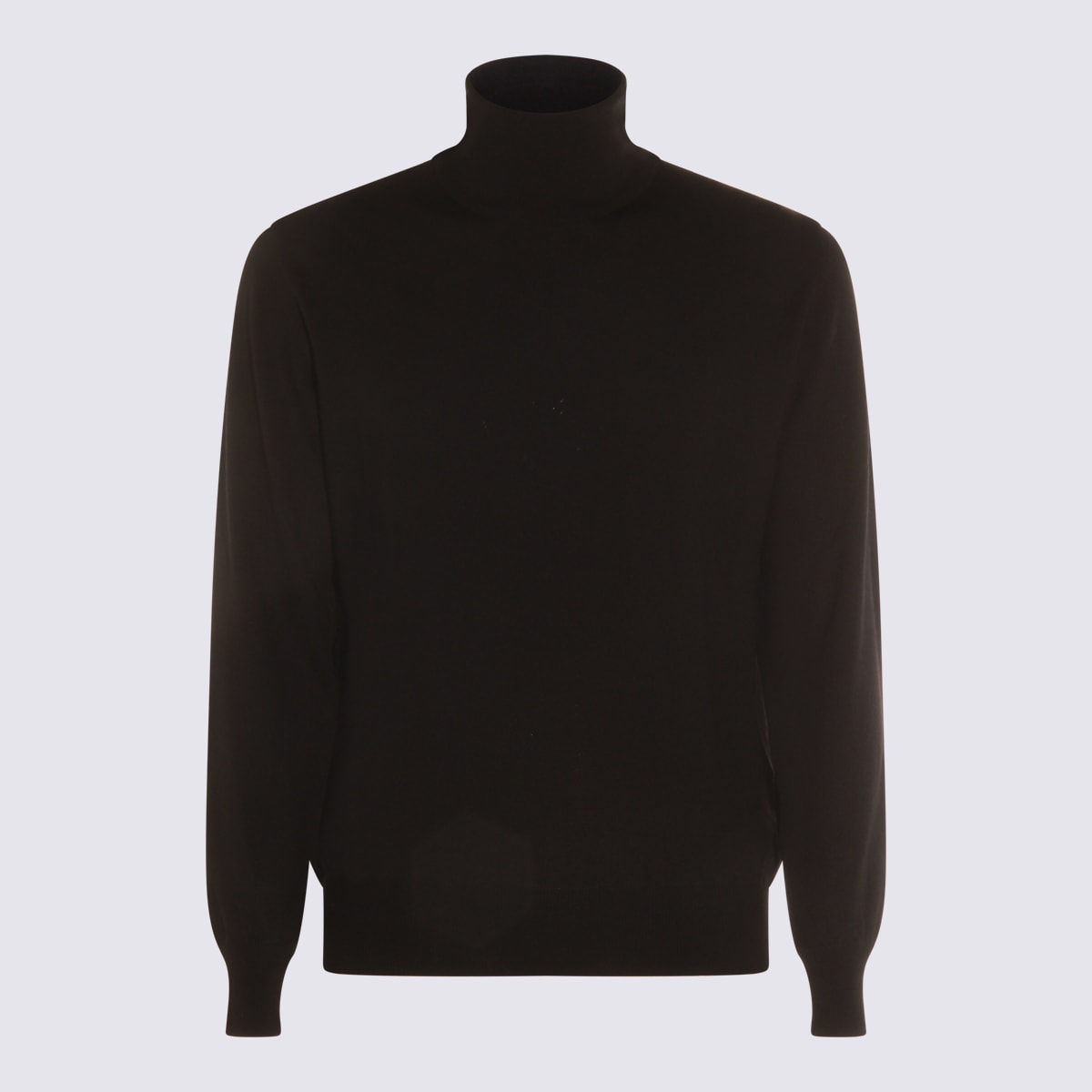 Altea Turtleneck Extrafine Merino Wool Sweater In Brown