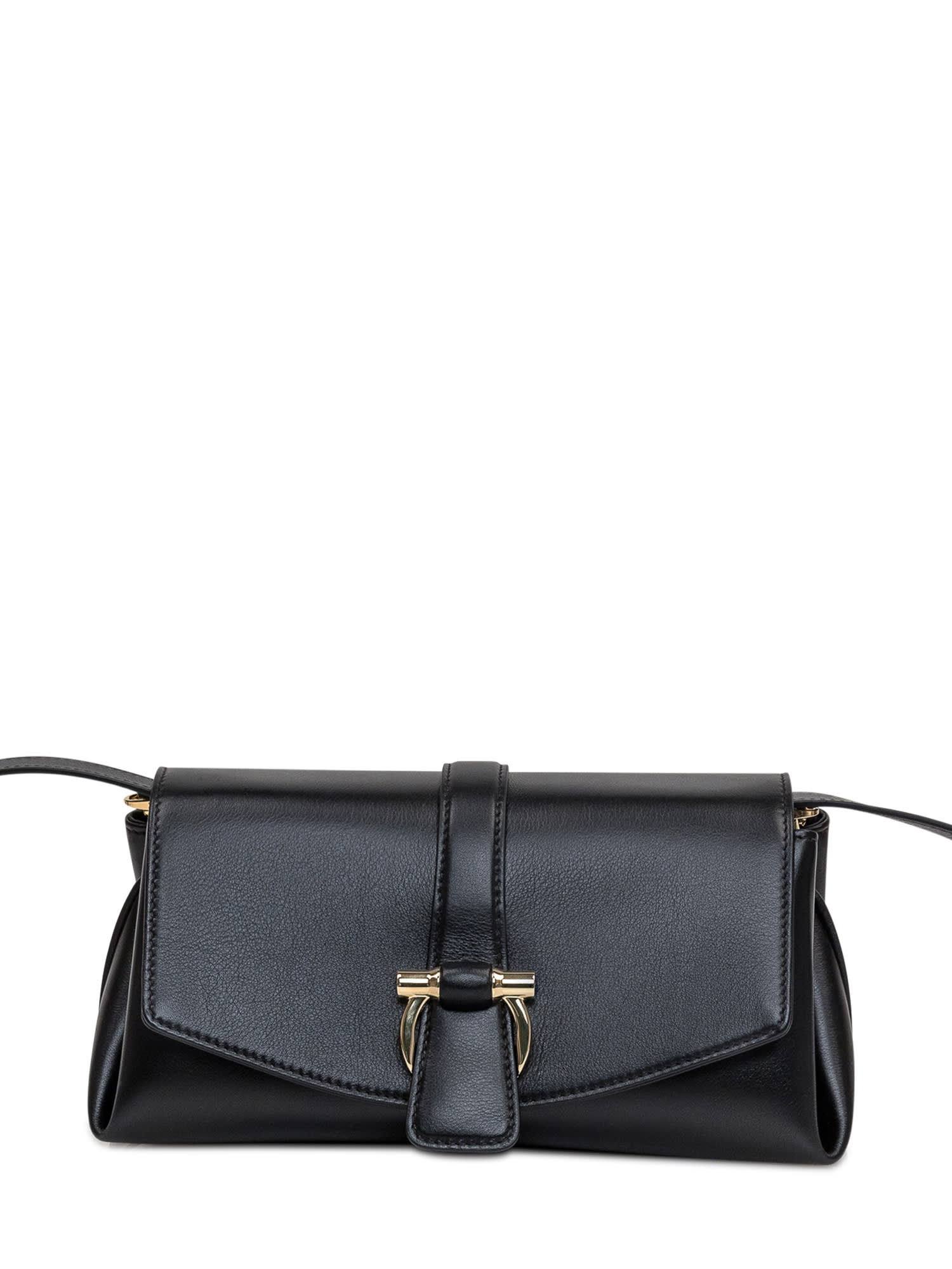 Shop Ferragamo Shoulder Bag In Nero