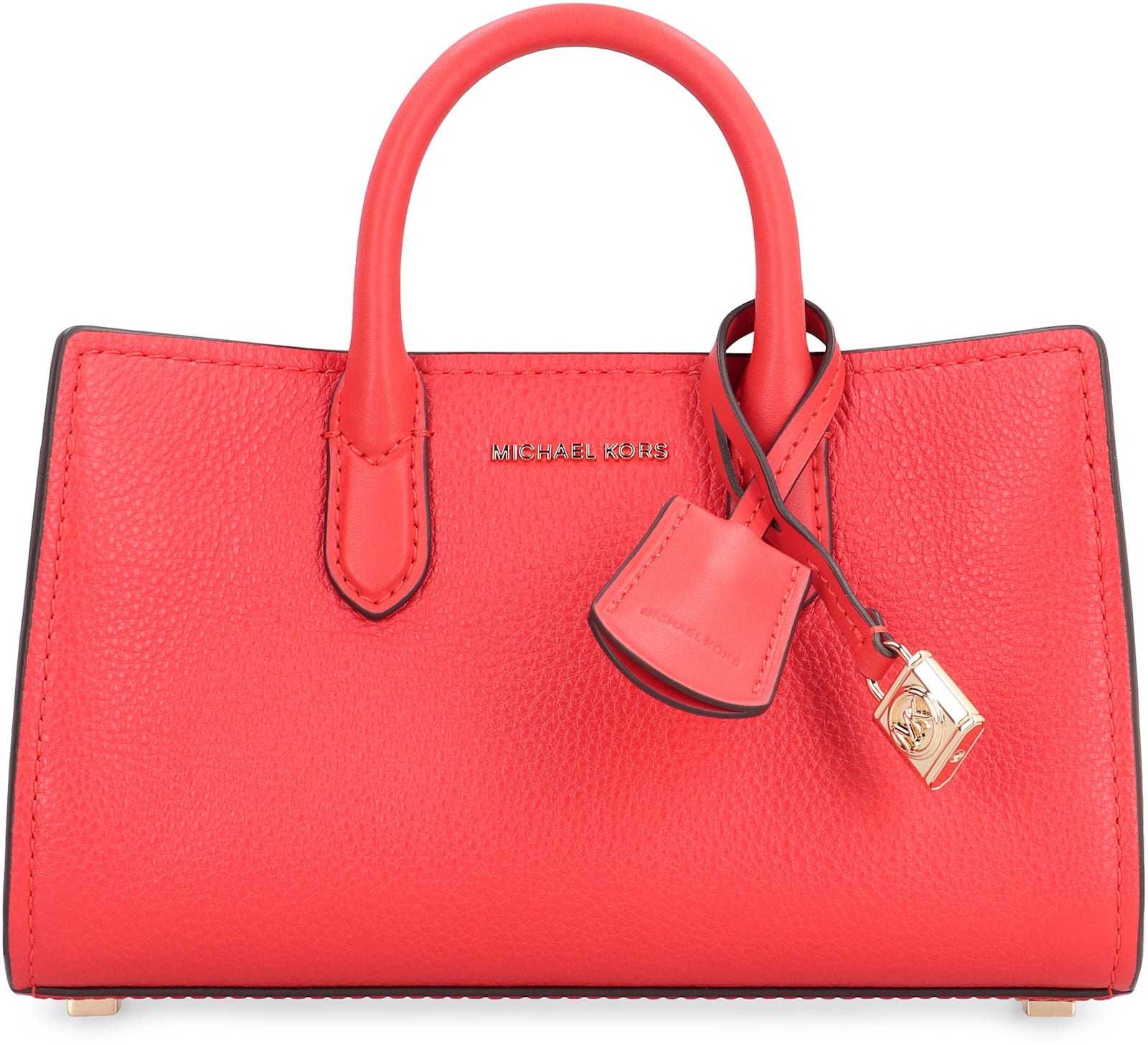Michael Kors Scarlett Leather Bag In Red