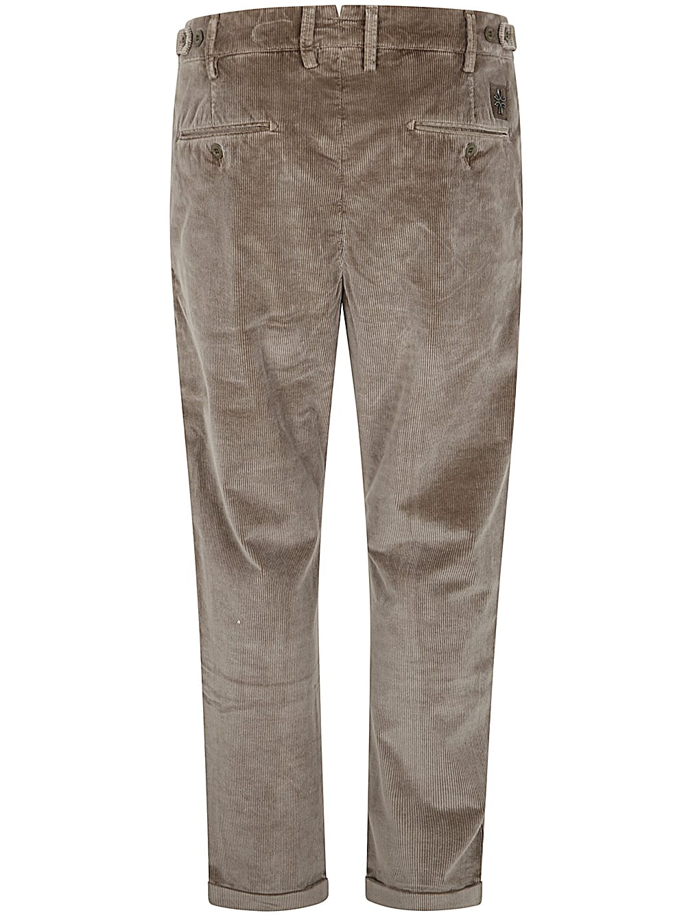 Shop Jacob Cohen Crop Slim Single Pence Henry Pant In Elephant Grey