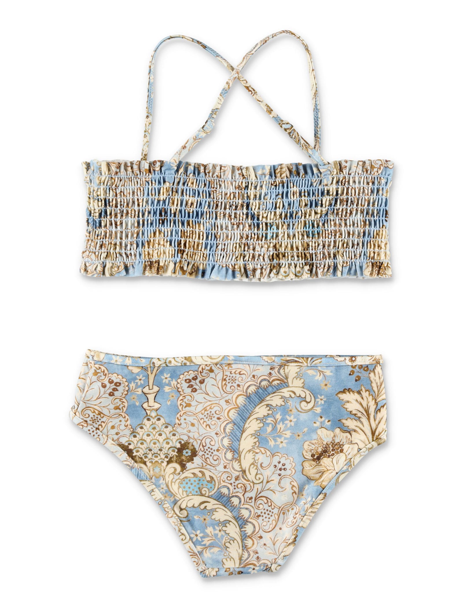 Zimmermann Bikini Shirred In Multi
