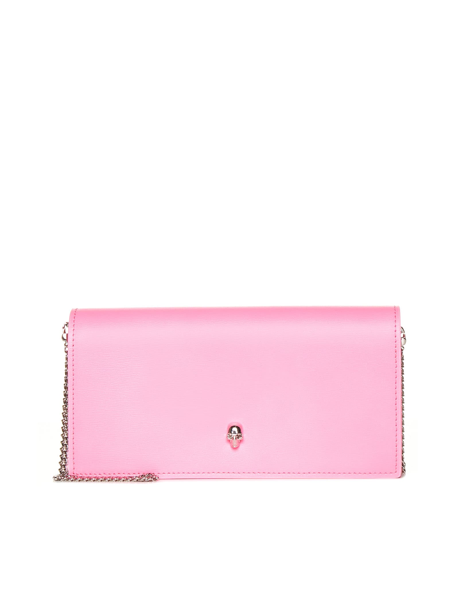 Shop Alexander Mcqueen Wallet In Fluo Pink