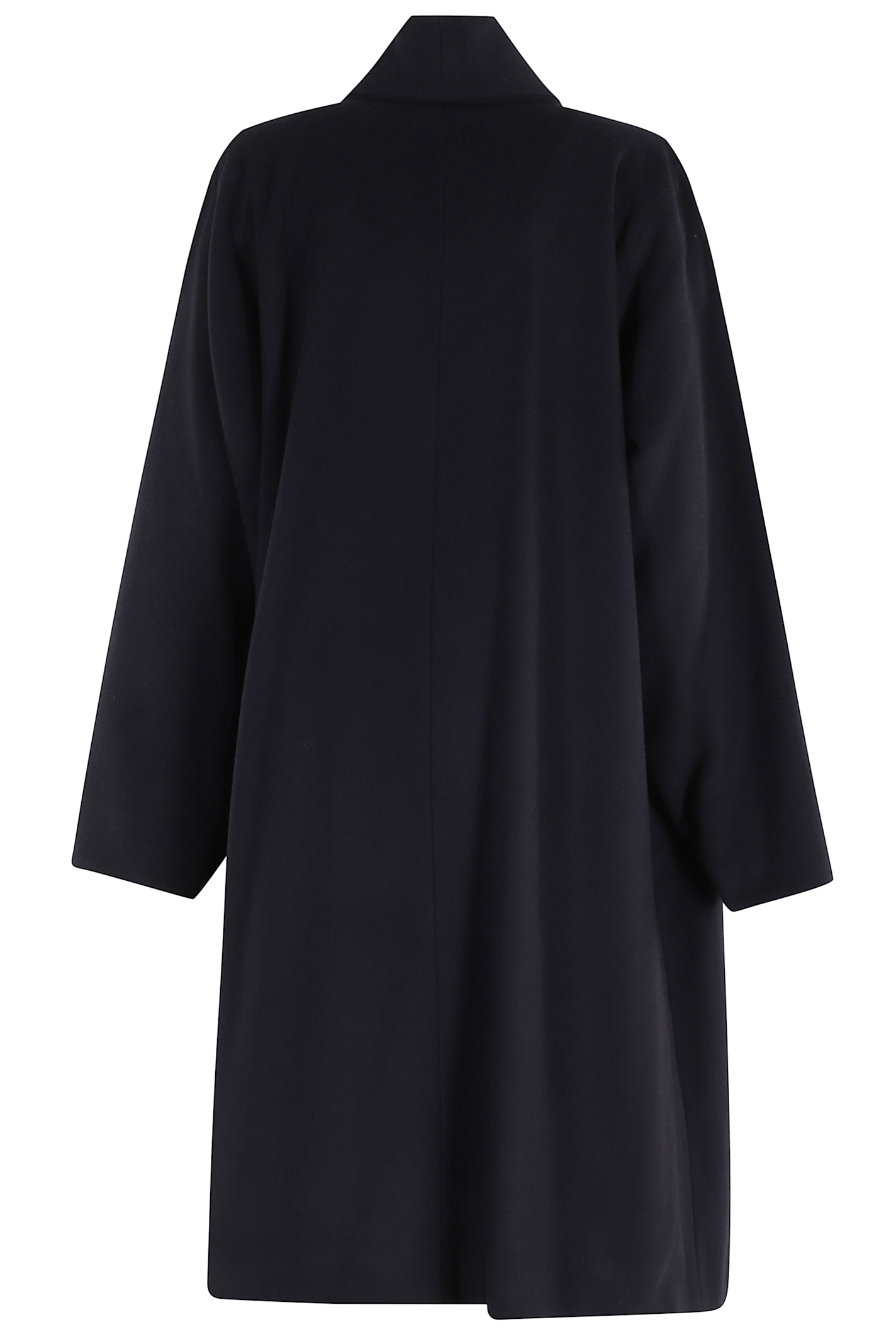 Isabel Marant Elise Gb Medium-length Blue Wool-blend Elise Coat In Black