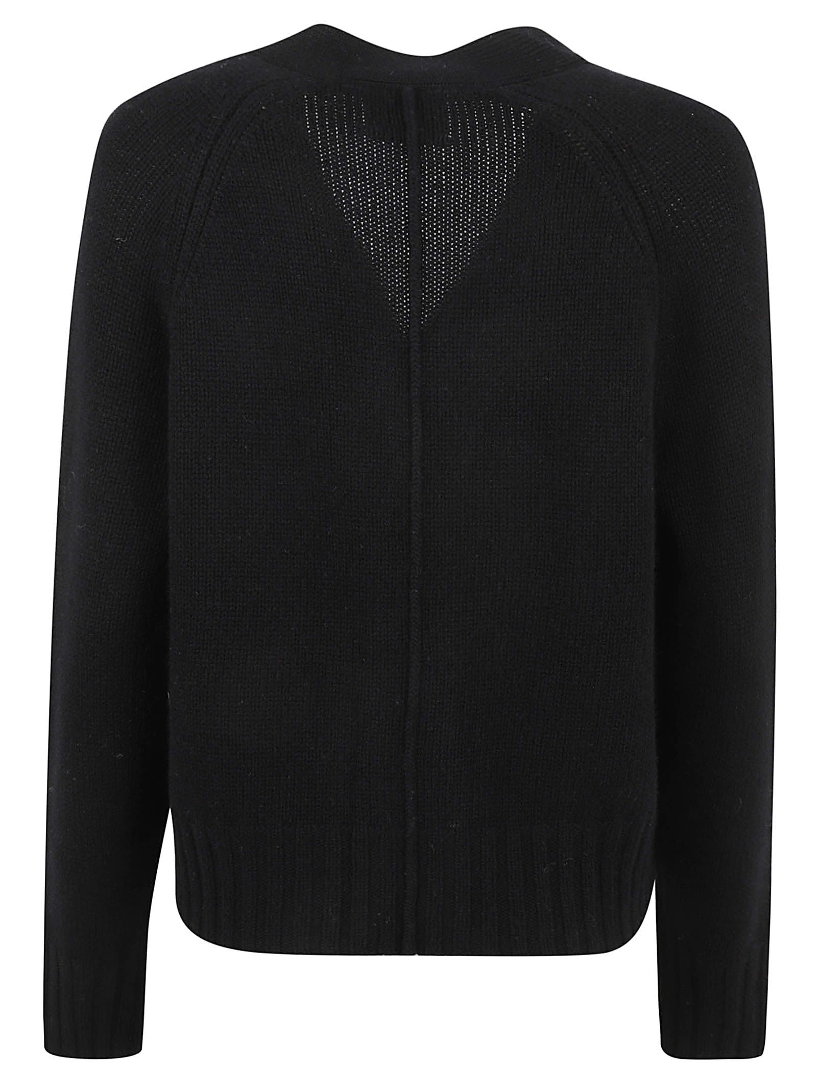 Shop Allude V-neck Cardigan In Black