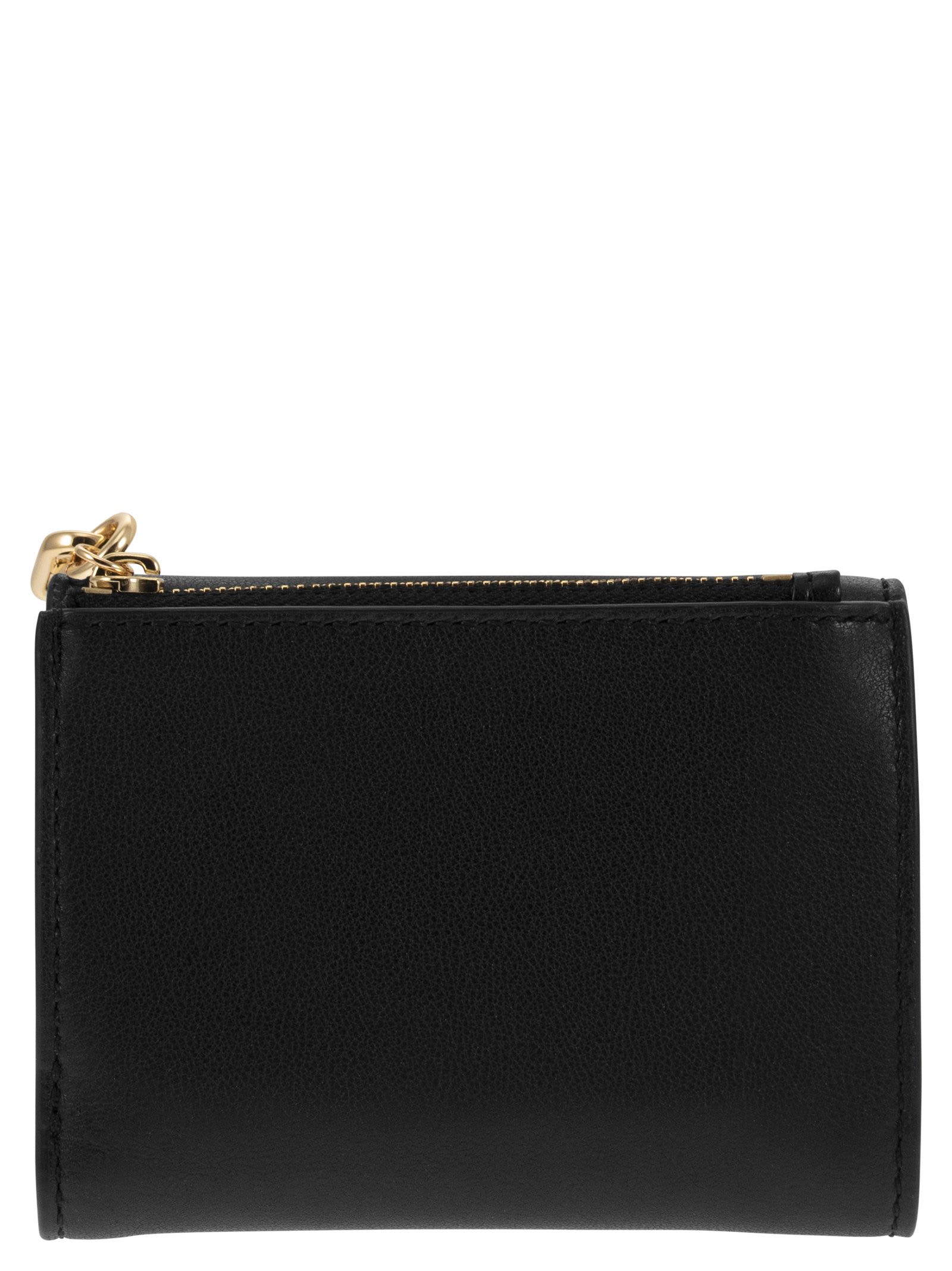 Shop Michael Kors Parker - Leather Clover Wallet In Black