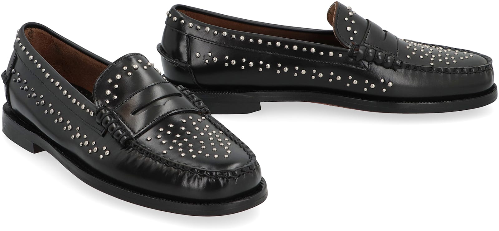 Shop Sebago Dan Leather Loafers