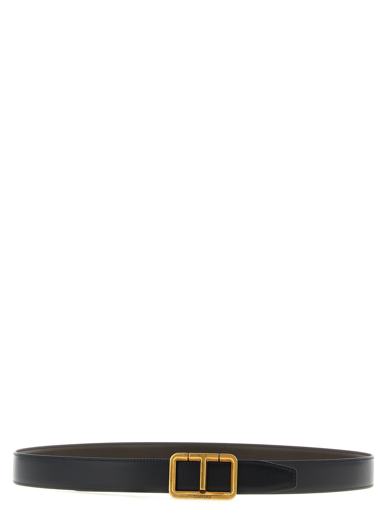 Tom Ford Reversible Belt Antique Buckle Belts Multicolor In Burgundy