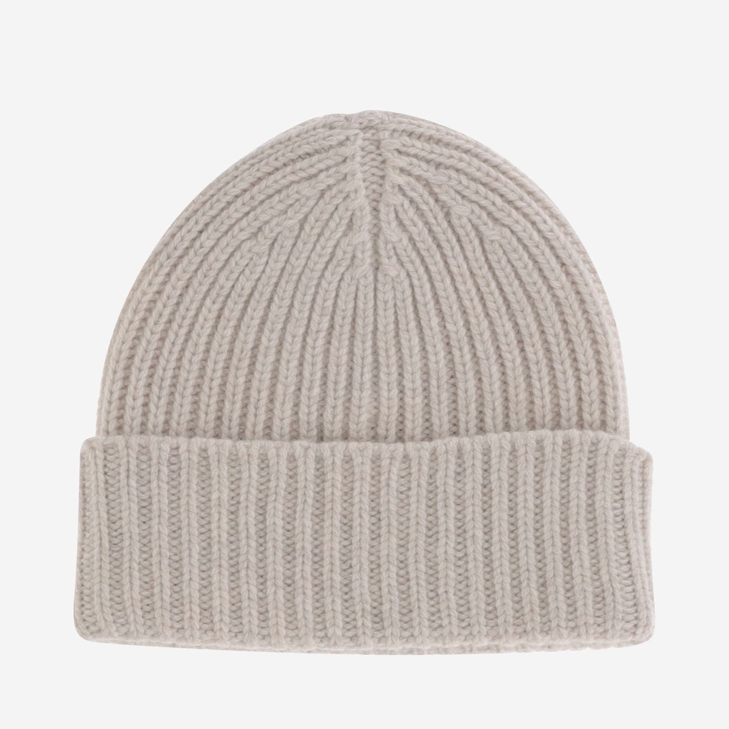 Autry Wool Beanie With Logo In Sand