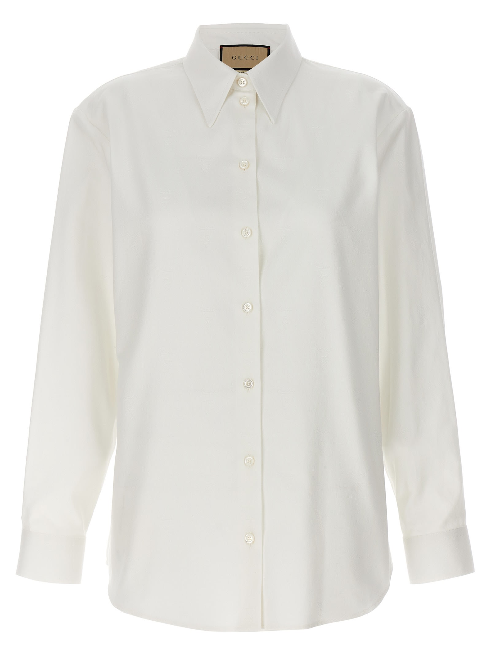 Shop Gucci Oxford Shirt In White