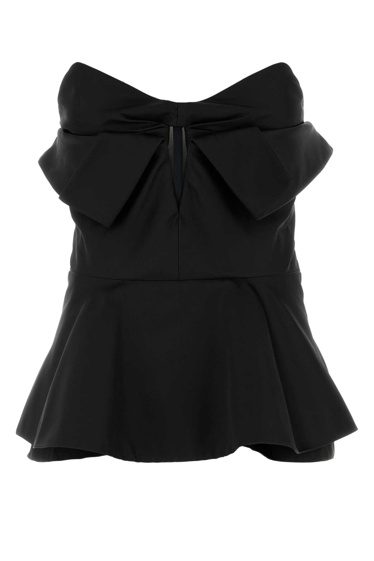 Alexander McQueen Black Satin Top - Alexander McQueen - Modalova