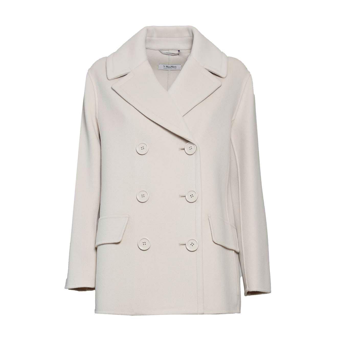 Shop 's Max Mara Double-breasted Long-sleeved Jacket In Beige