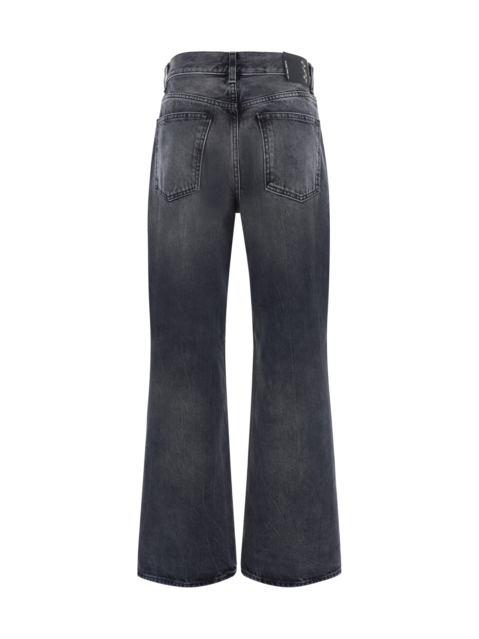 Shop Haikure Korea Jeans In Spider Black