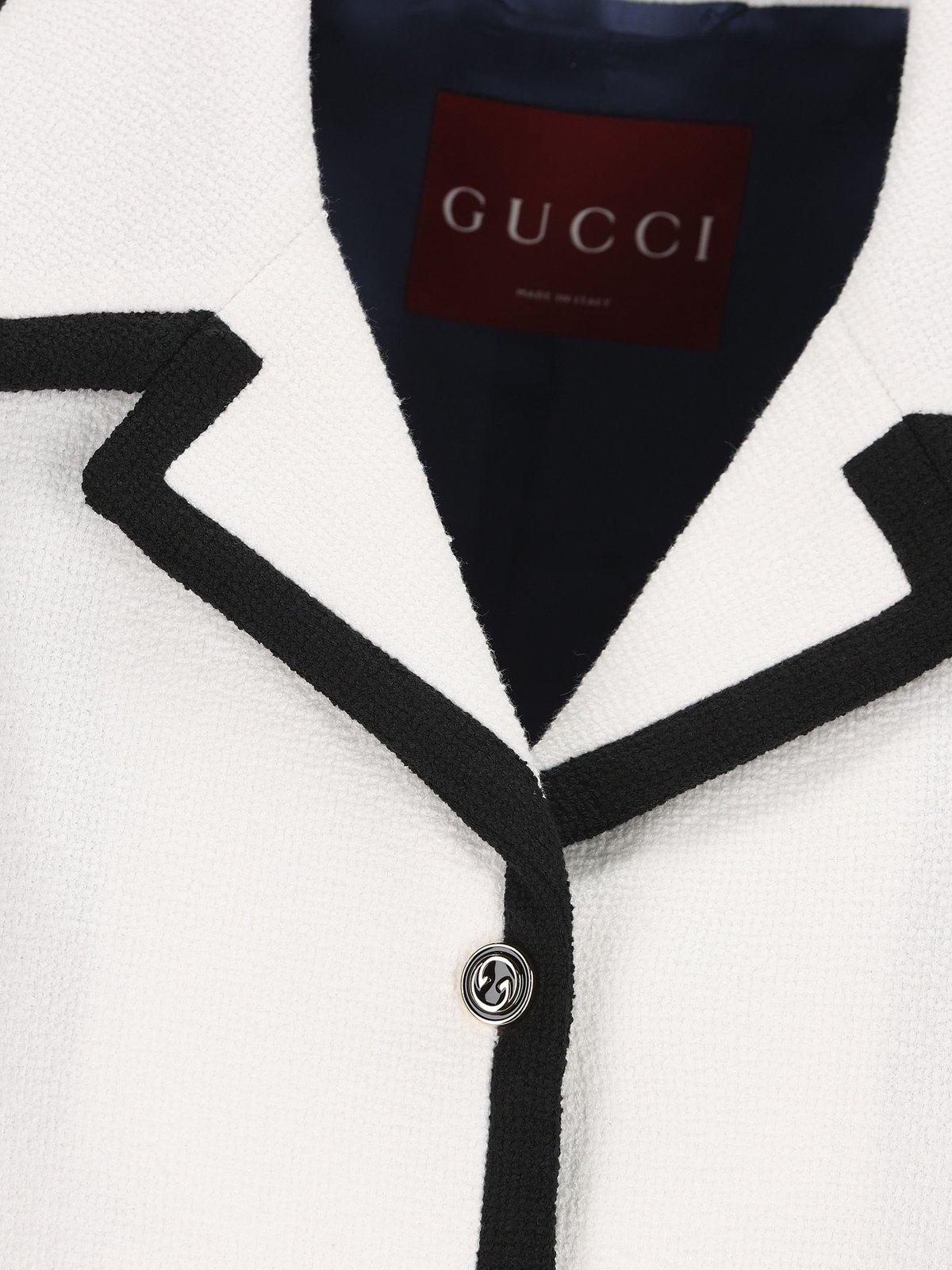 Shop Gucci Short-sleeved Tweed Jacket