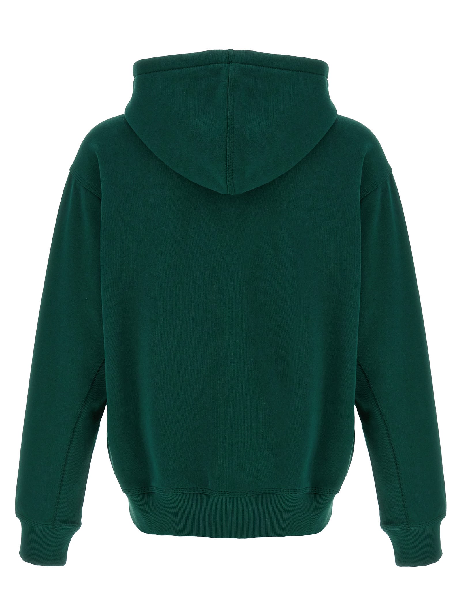 Carhartt Wip American Hooded Cotton-blend Sweatshirt In Green