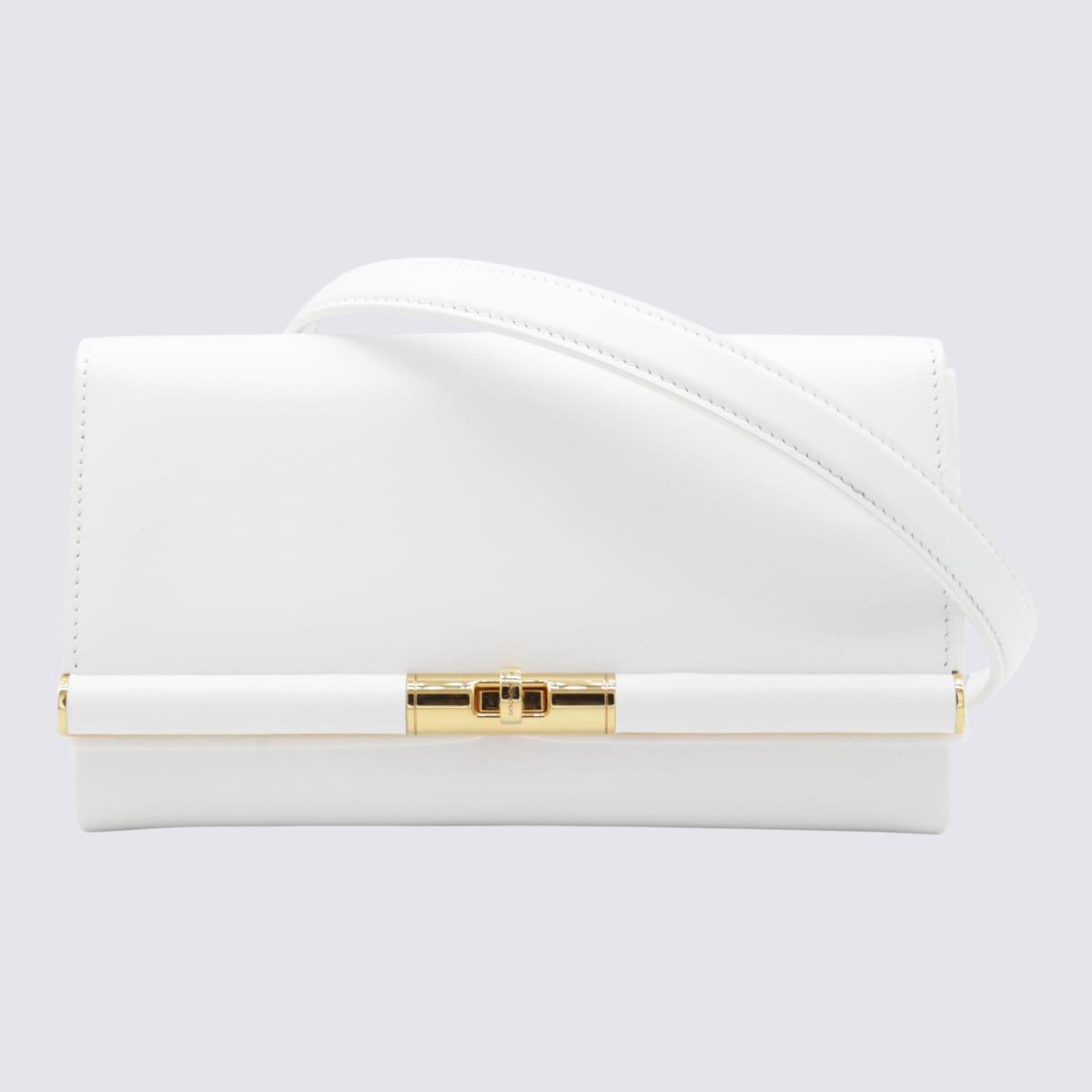 White Leather Shoulder Bag