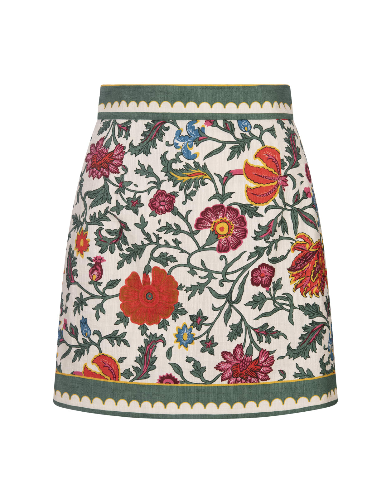 Baia Mini Skirt In Dragonflower Mini Multicolor In Shot Cotton