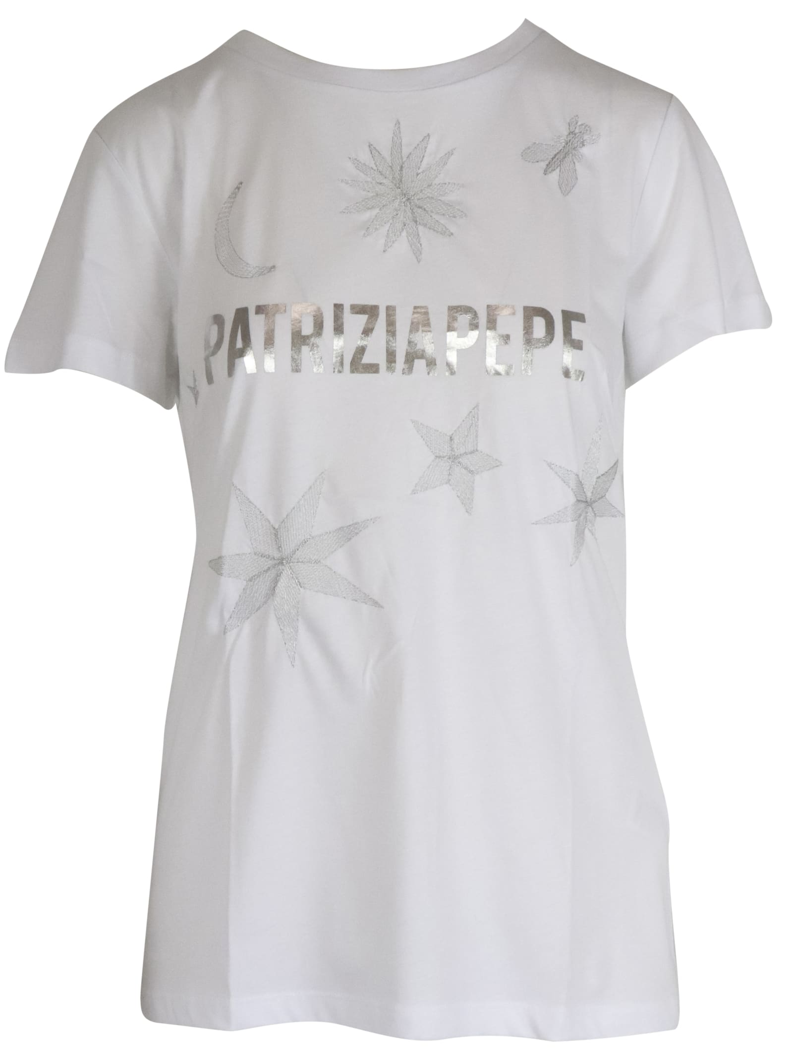 PATRIZIA PEPE COTTON T-SHIRT,8M1189 A4V5