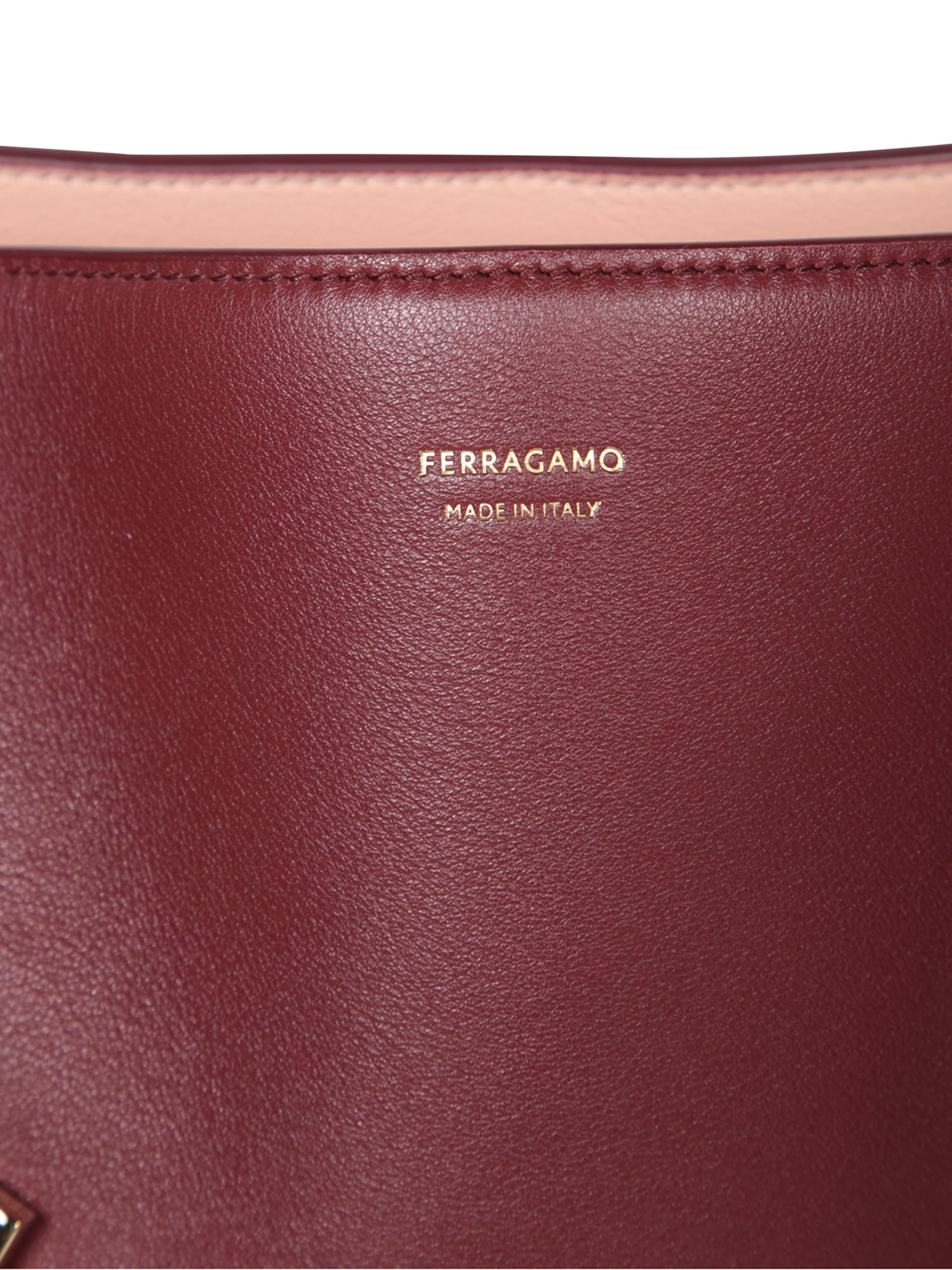 Ferragamo Hug Large Mauve Handbag