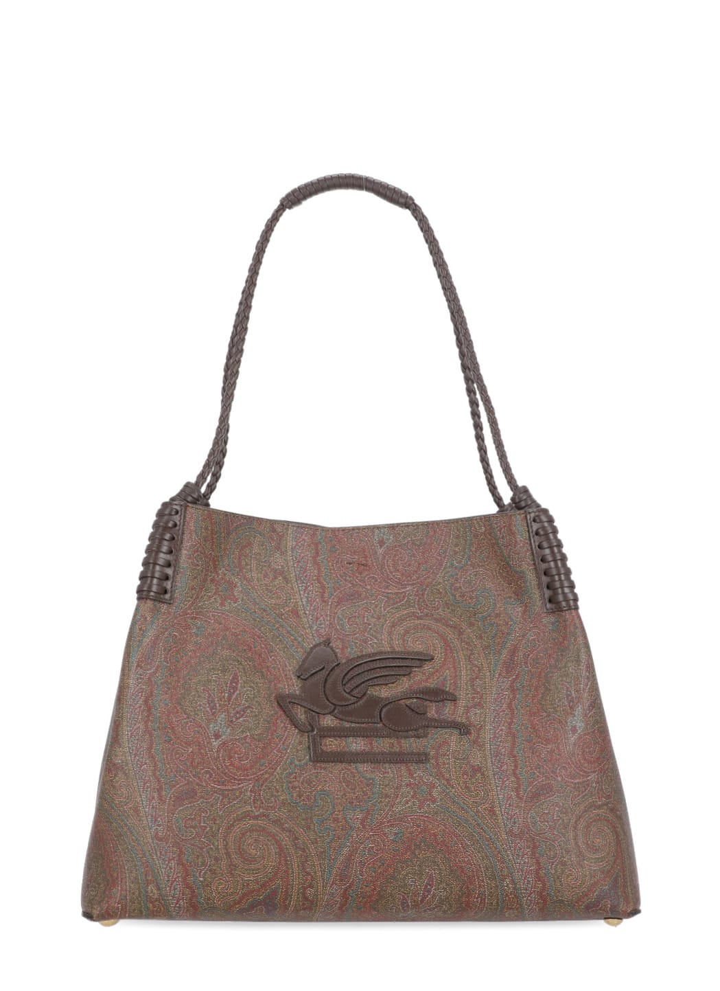 Shop Etro Libra Medium Bag In Brown