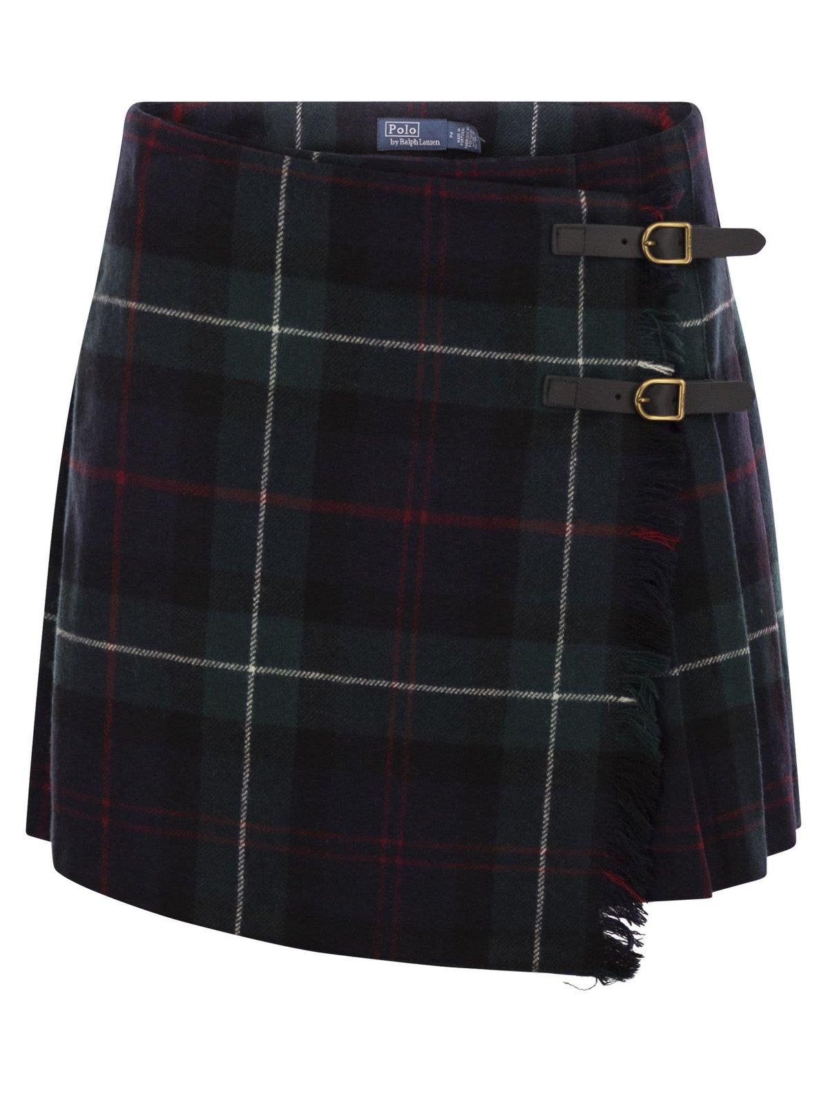 Pleated Mini Tartan Skirt