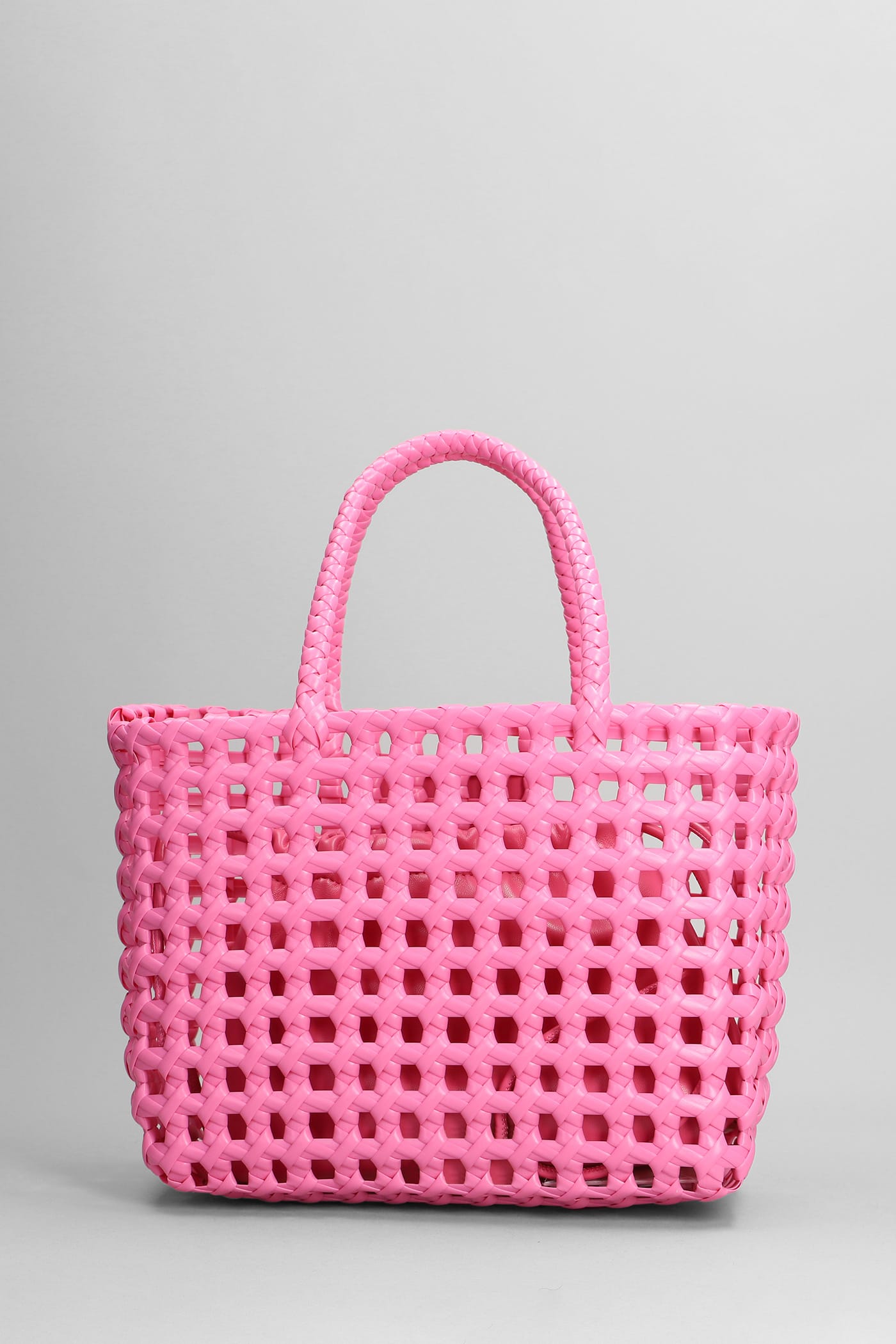 Msgm Tote In Rose-pink Polyester