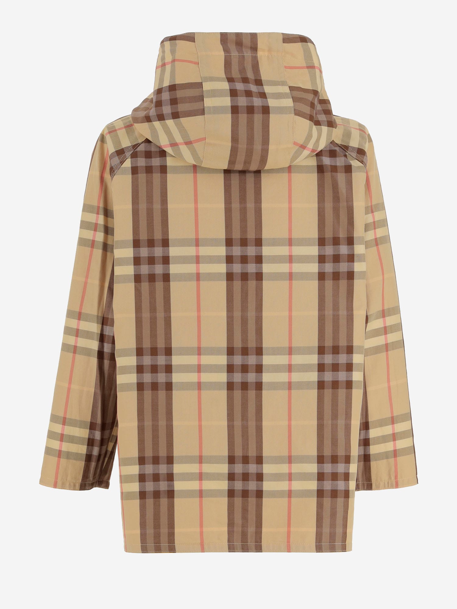 Burberry Reversible Cotton Coat In Yellow