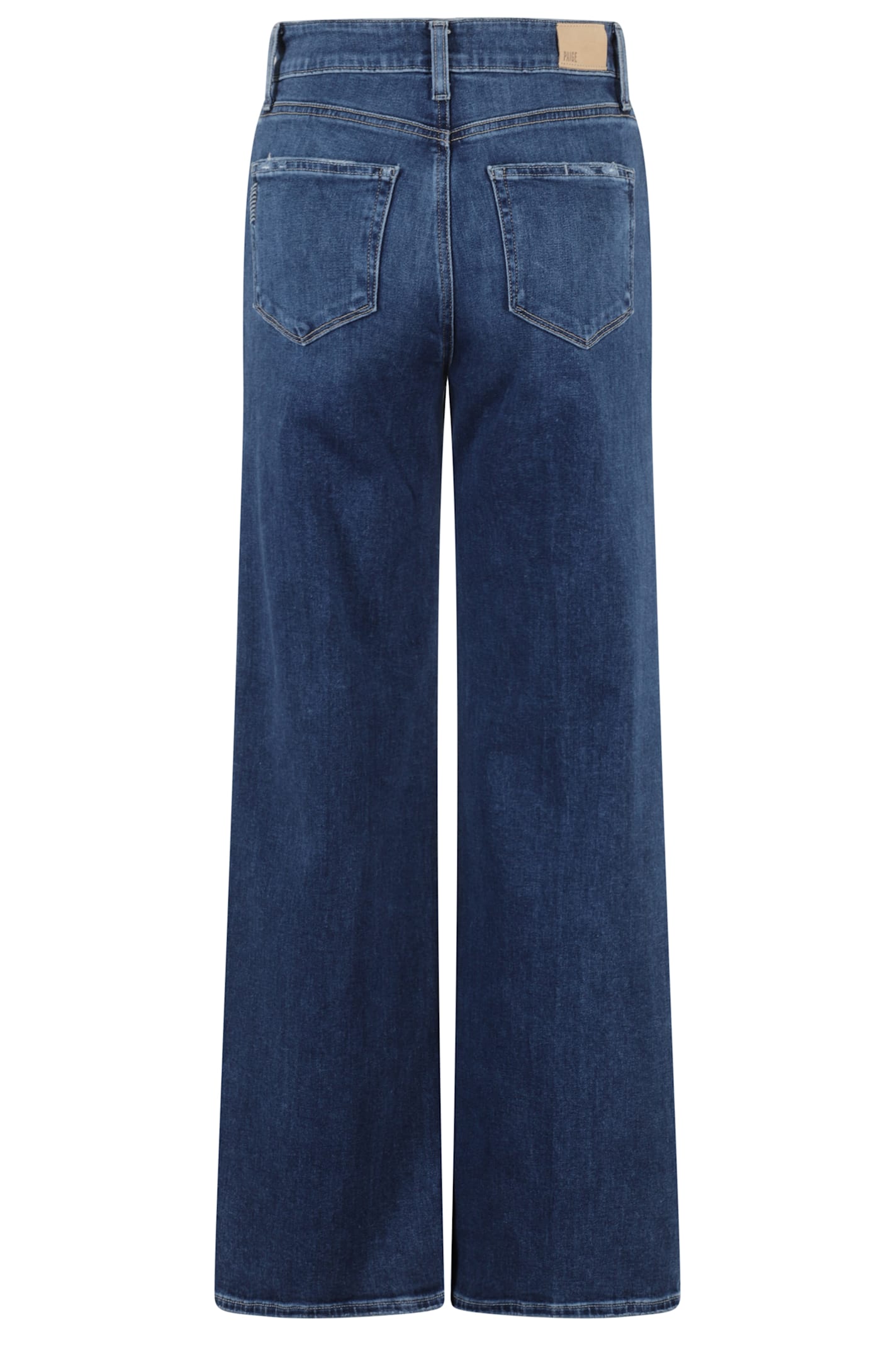 Paige Leenah Wide Ankle Jean In Narrative In Blue