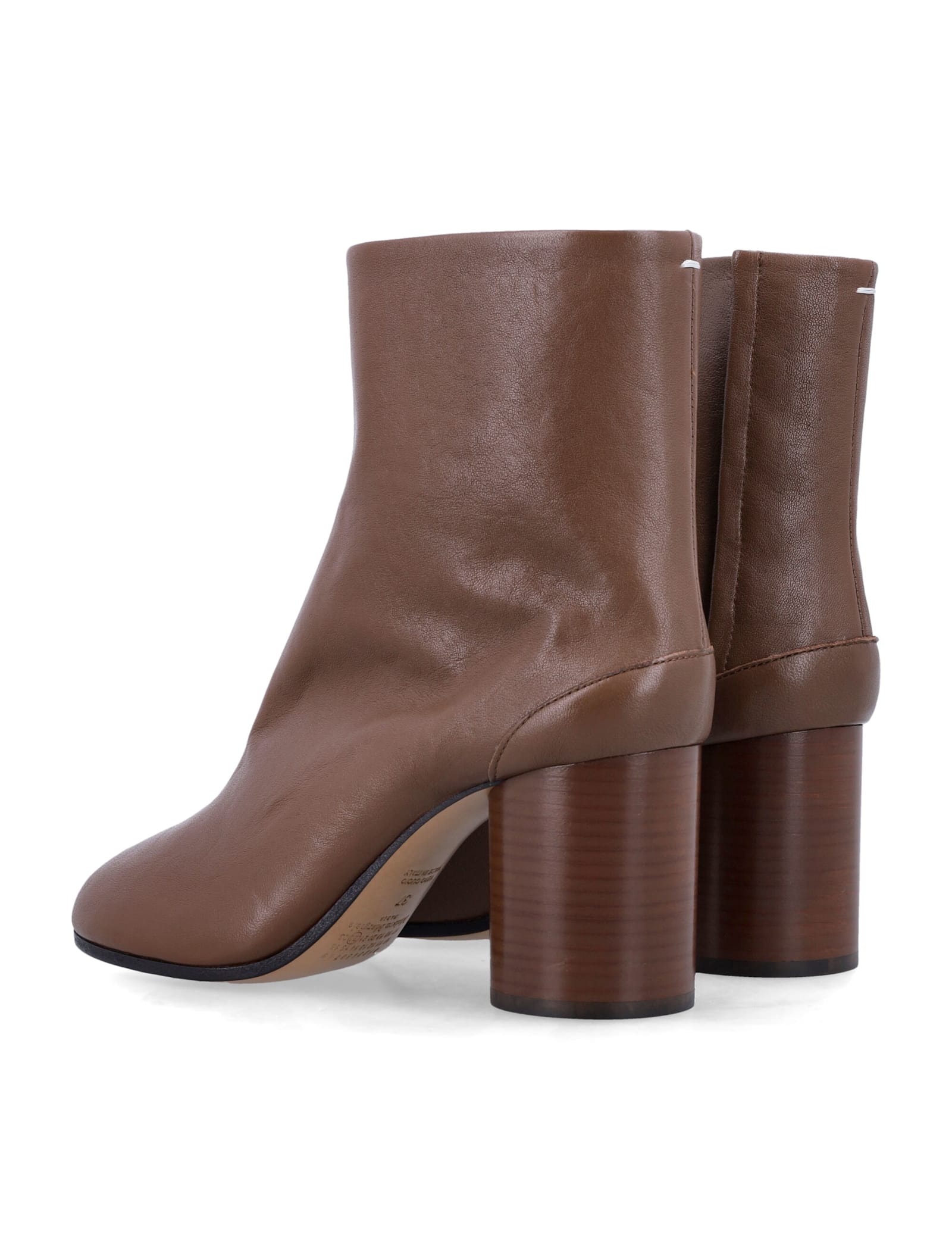 Maison Margiela Tabi Ankle Boots In Brown
