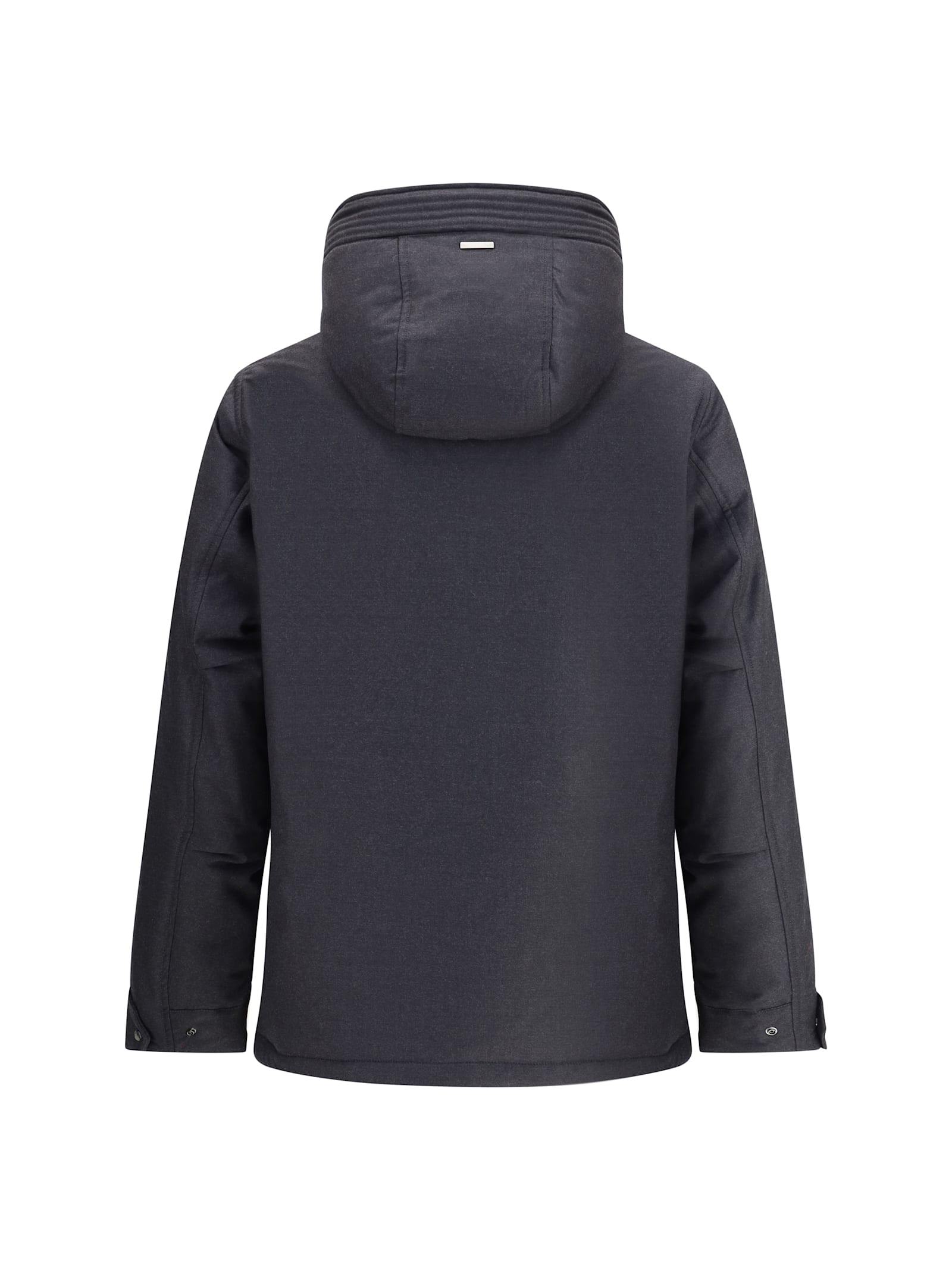 Woolrich Drawstring-hood Down Jacket In Gray