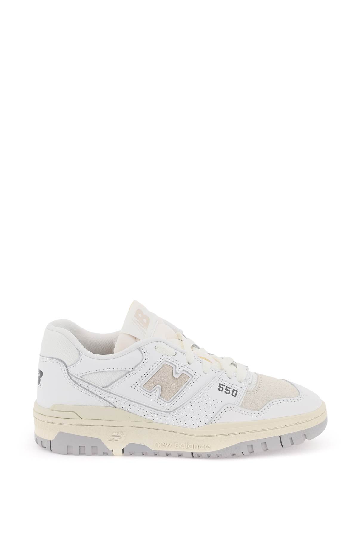 Shop New Balance 550 Sneakers In White (beige)