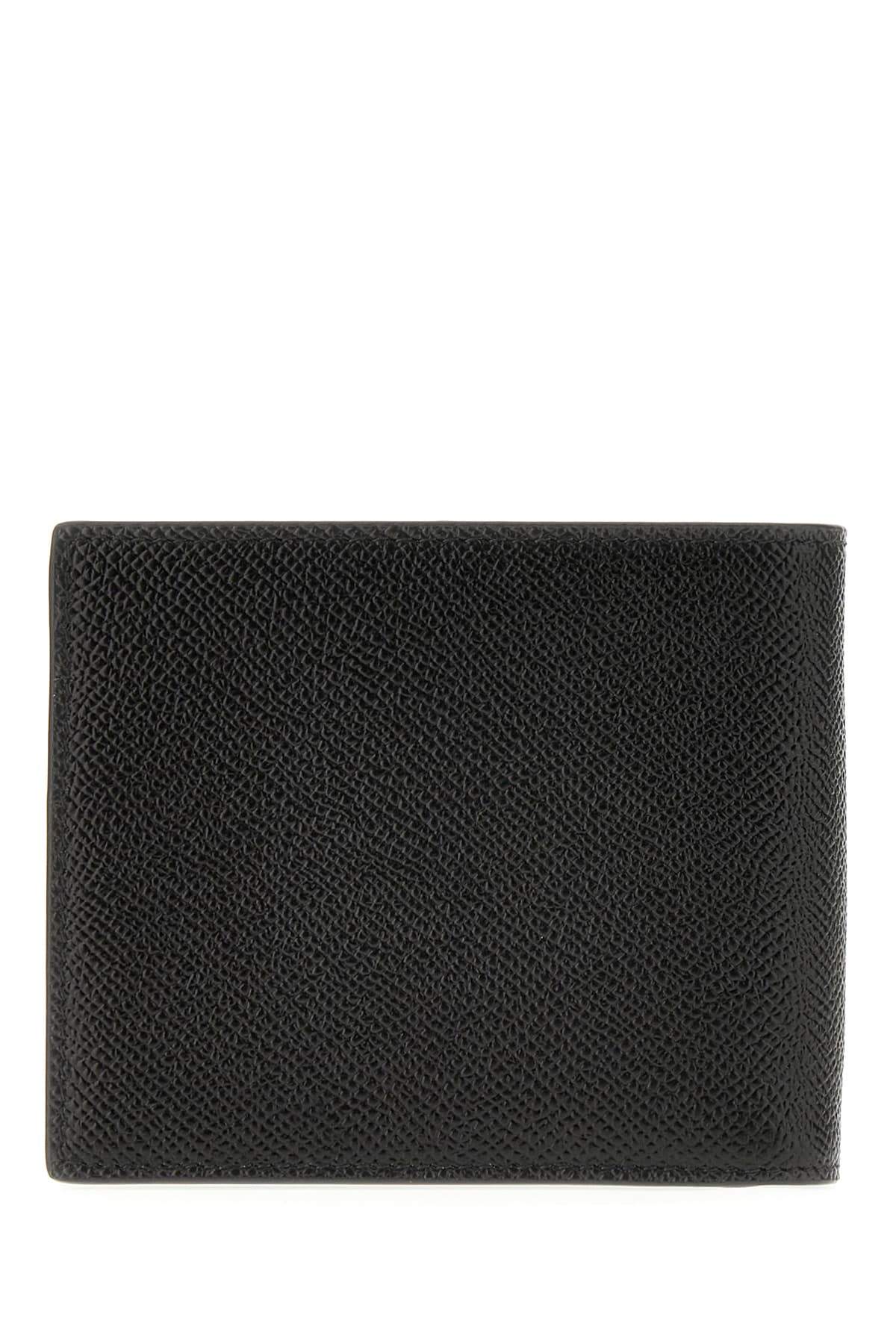 Shop Dolce & Gabbana Black Leather Wallet In Nero